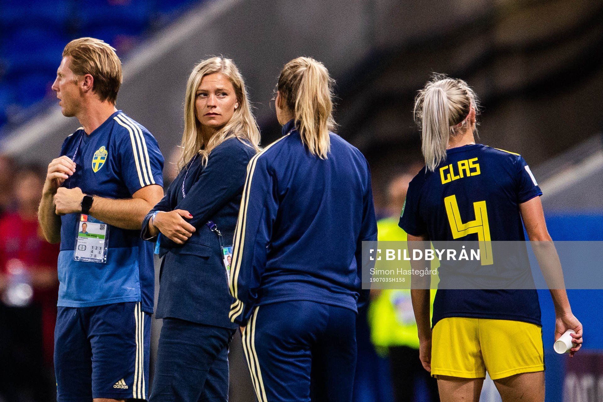 Fridolina Rolfö of Sweden looks dejected