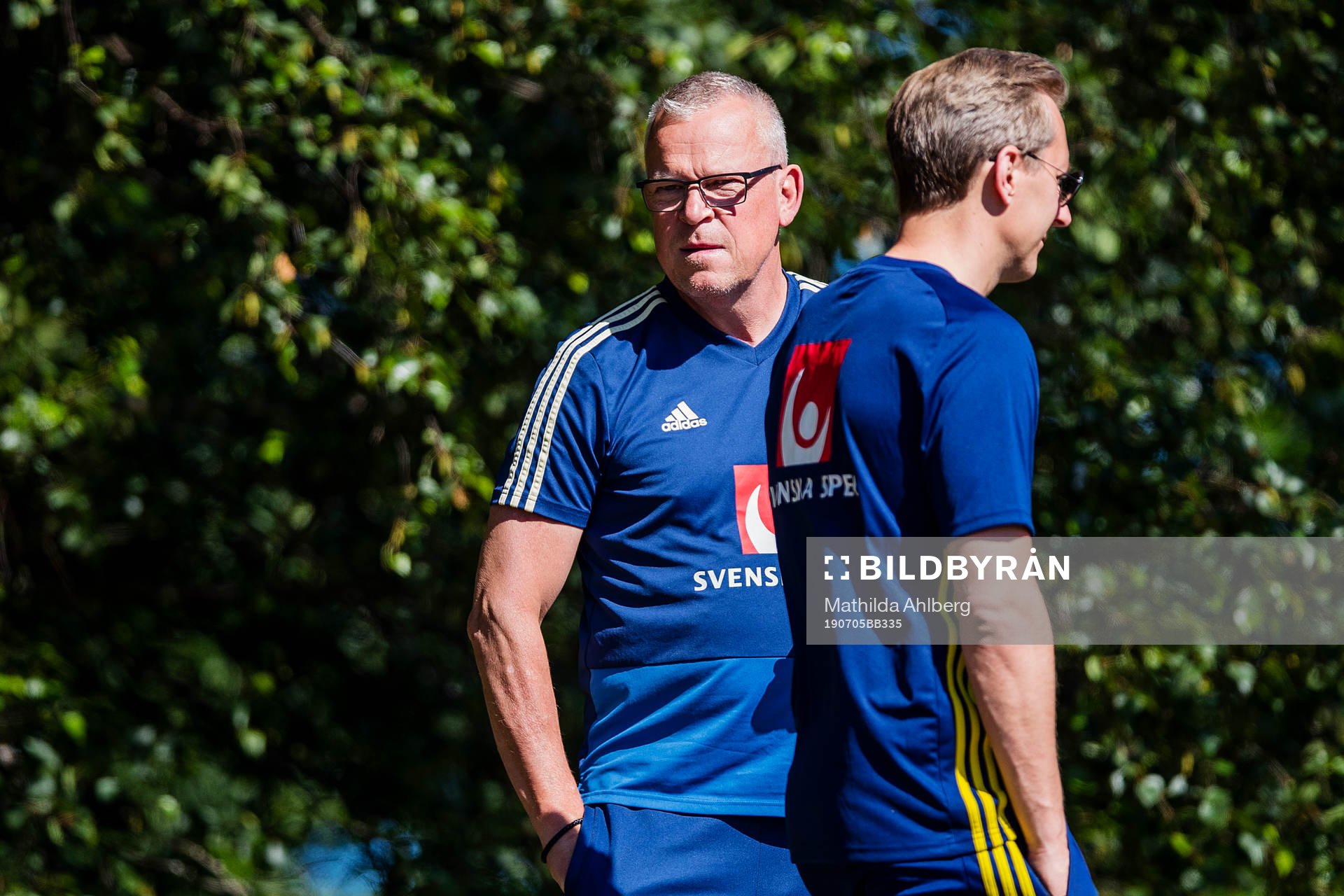 A-landslagets förbundskapten Janne Andersson och P15/04s