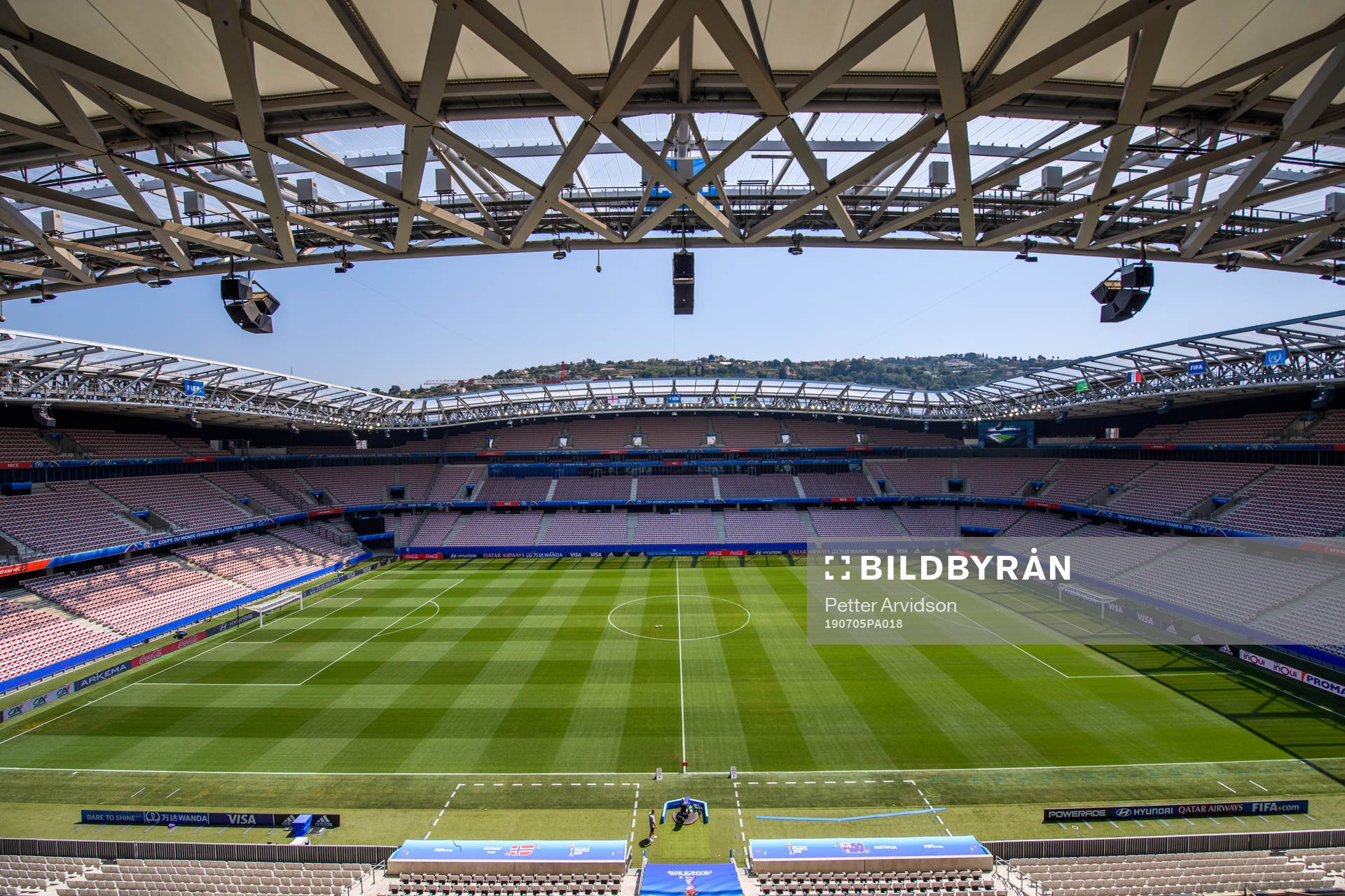 General view of Stade de Nice on July 5, 2019 in Nice.