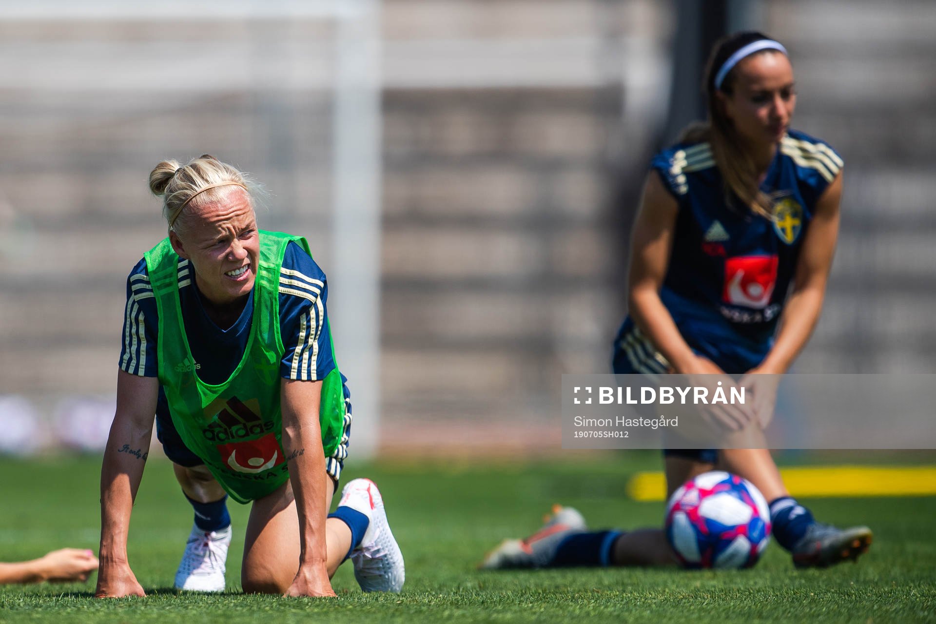 Caroline Seger and Kosovare Asllani of Sweden