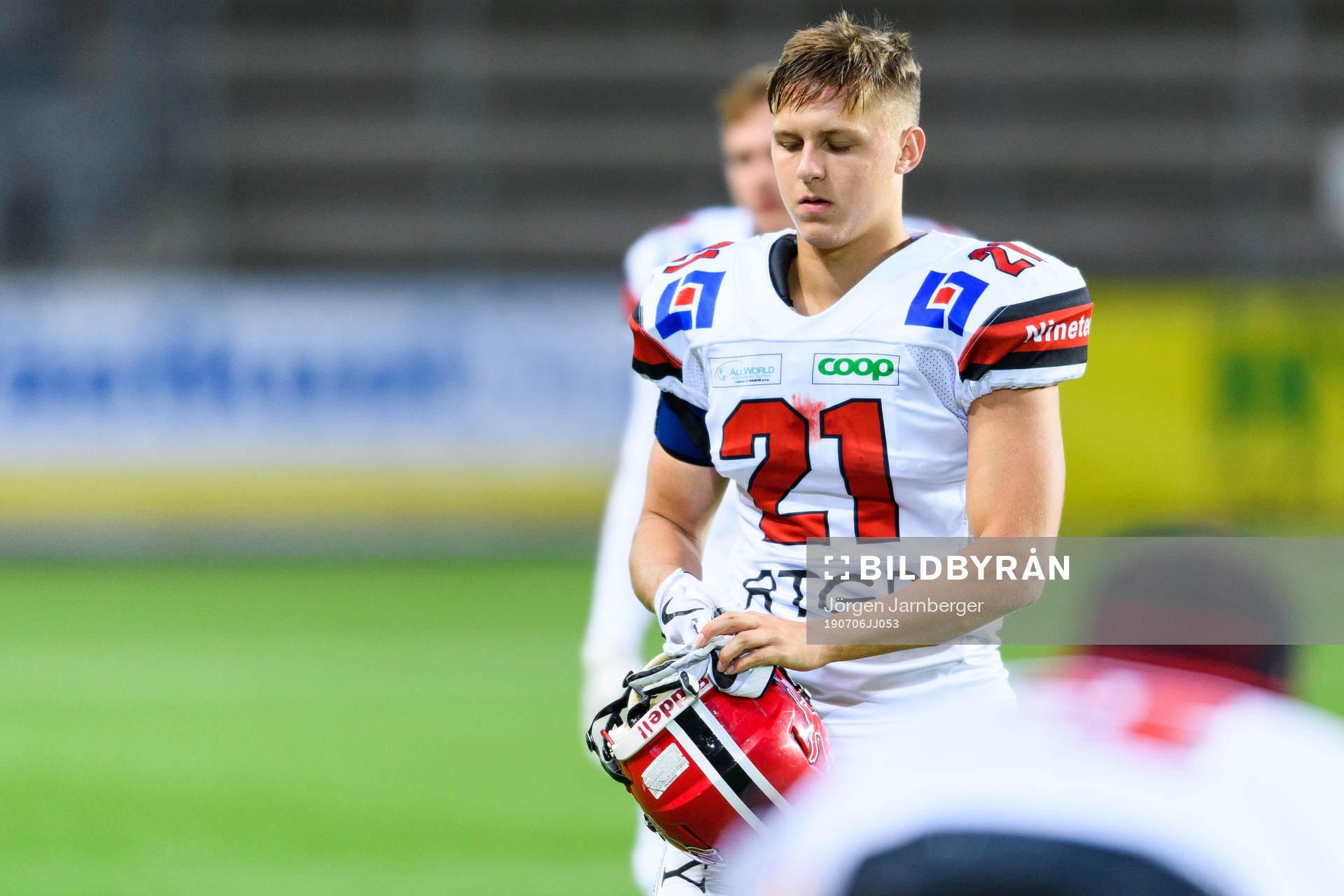 Carlstad Crusaders Elias Rosenkvist deppar