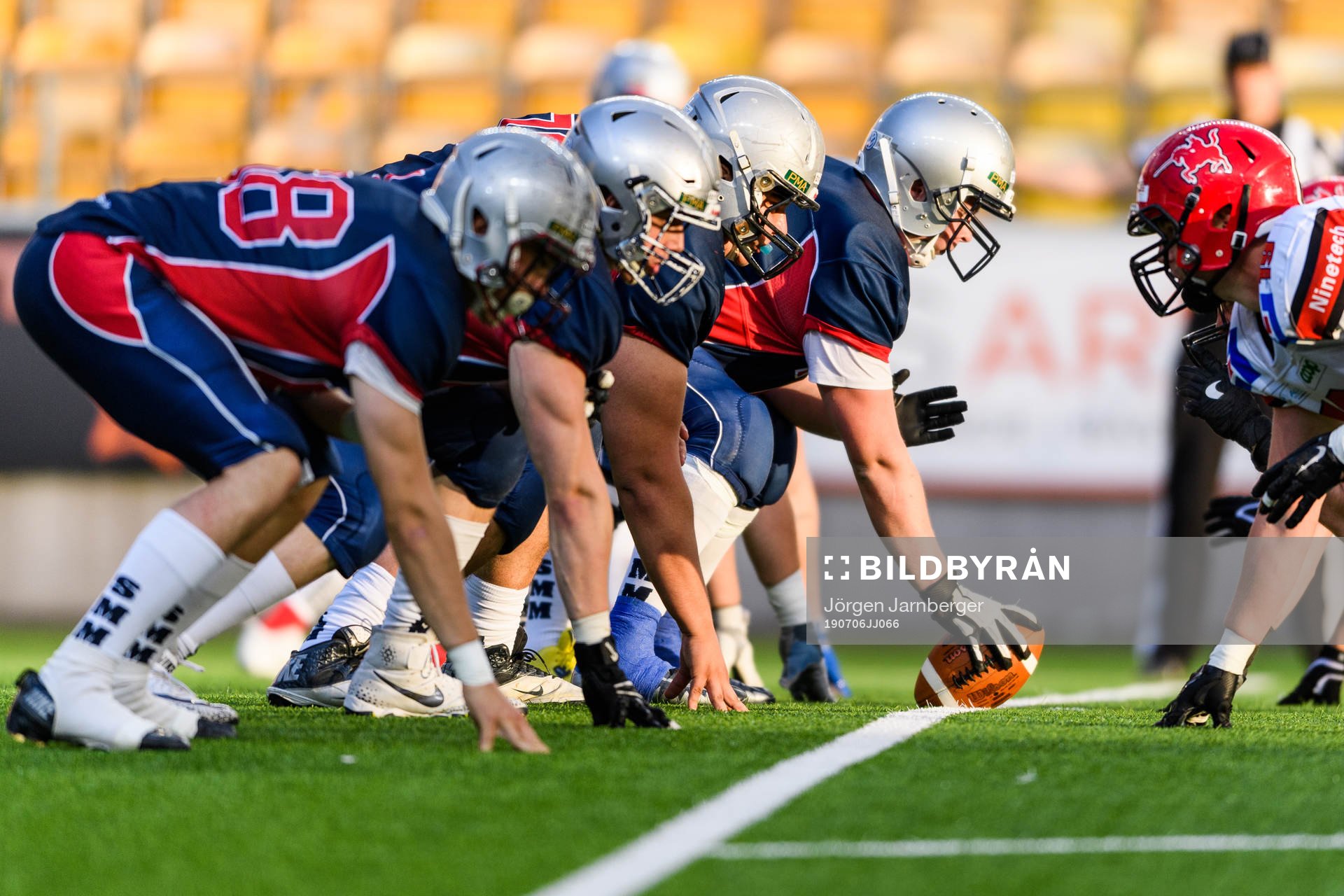 Stockholm Mean Machines och Carlstad Crusaders lineup