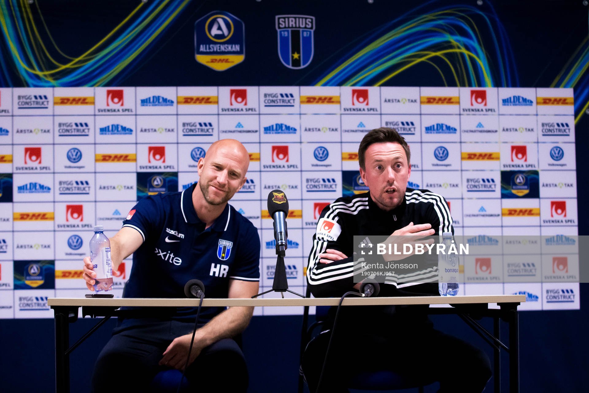 Sirius tränare Henrik Rydström och Östersunds tränare