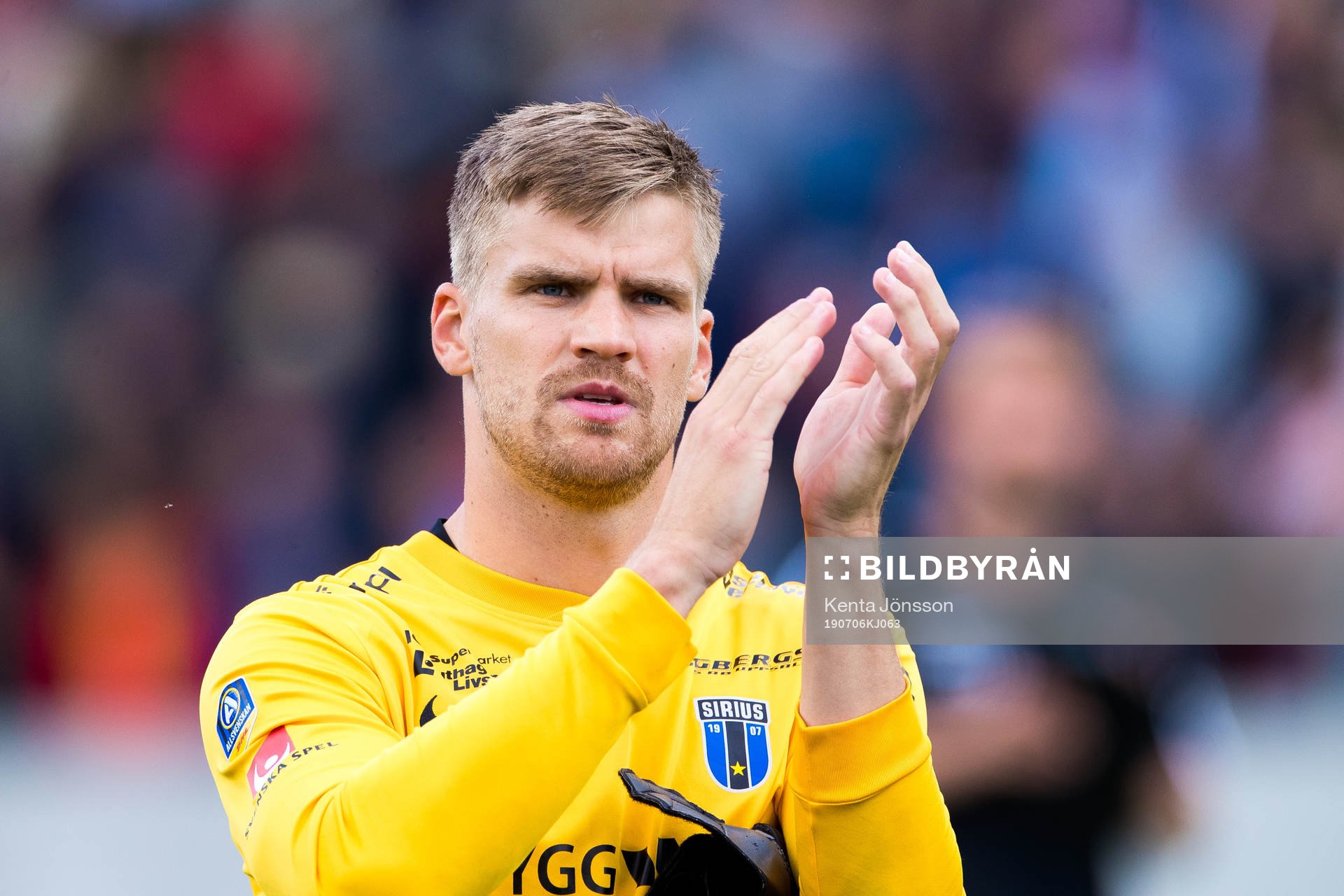 Sirius målvakt Lukas Jonsson
