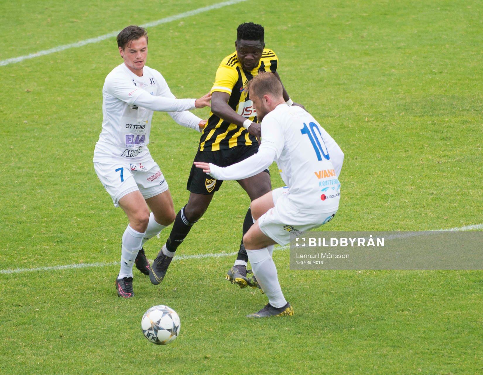  i matchen i division 2 mellan IFK Hässleholm och IFK Berga i Hässleholm 6 juli 2019.  