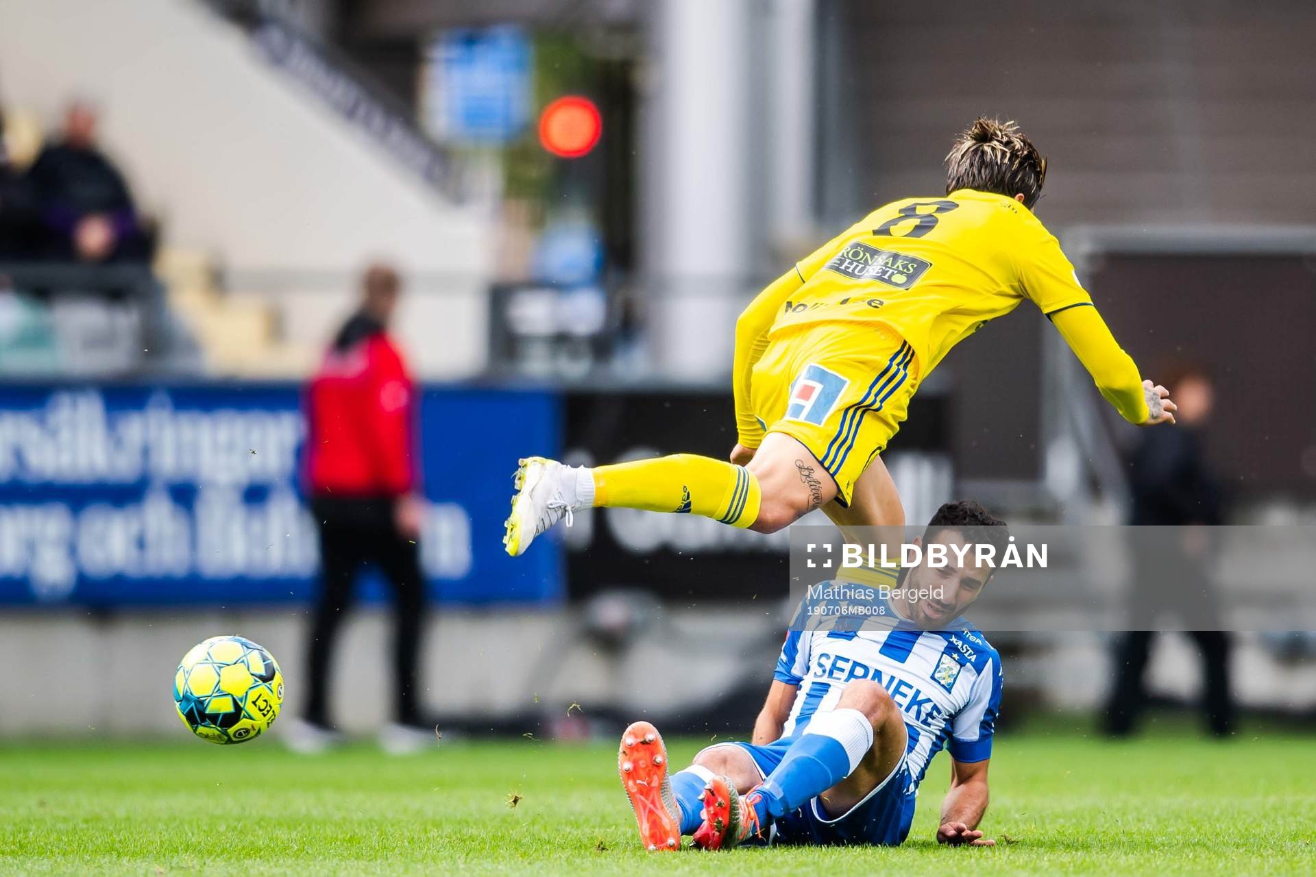IFK Göteborgs André Calisirunder fotbollsmatchen i