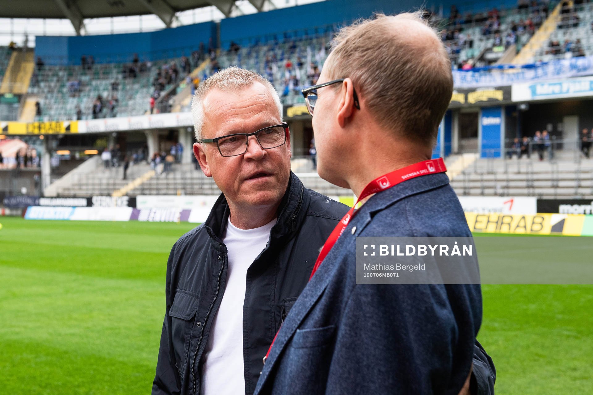 Sveriges förbundskapten Janne Andersson och Stefan