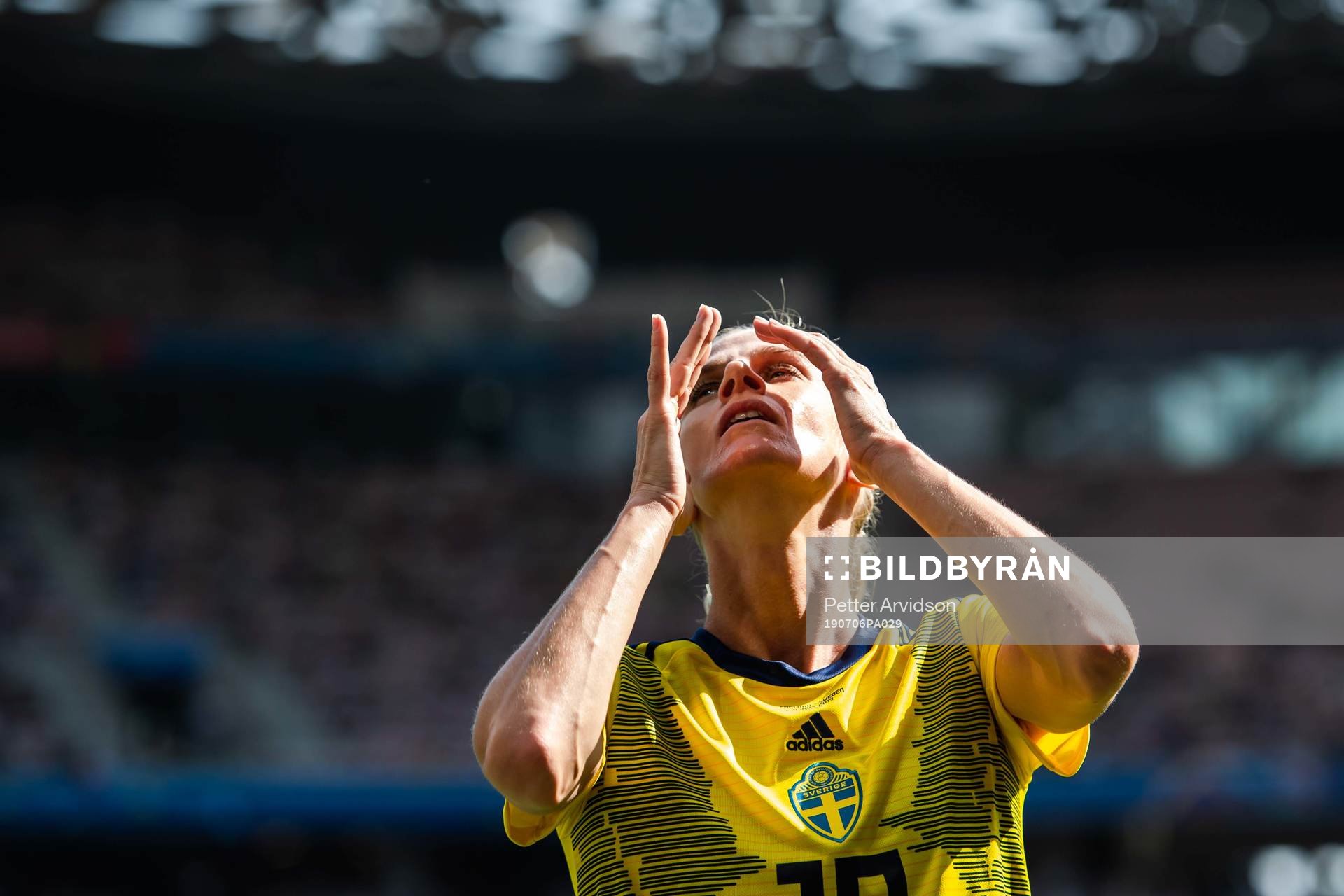 Sofia Jakobsson of Sweden looks dejected