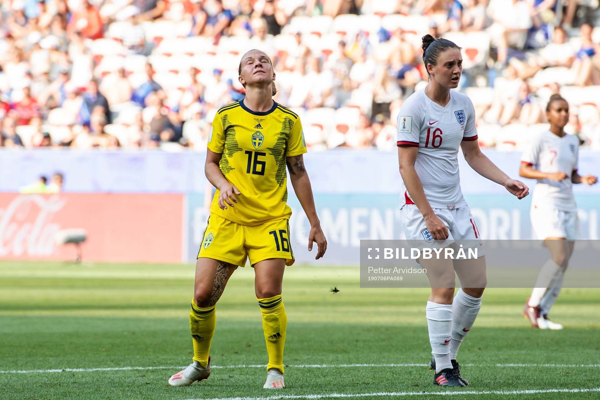 Julia Zigiotti Olme of Sweden looks dejected