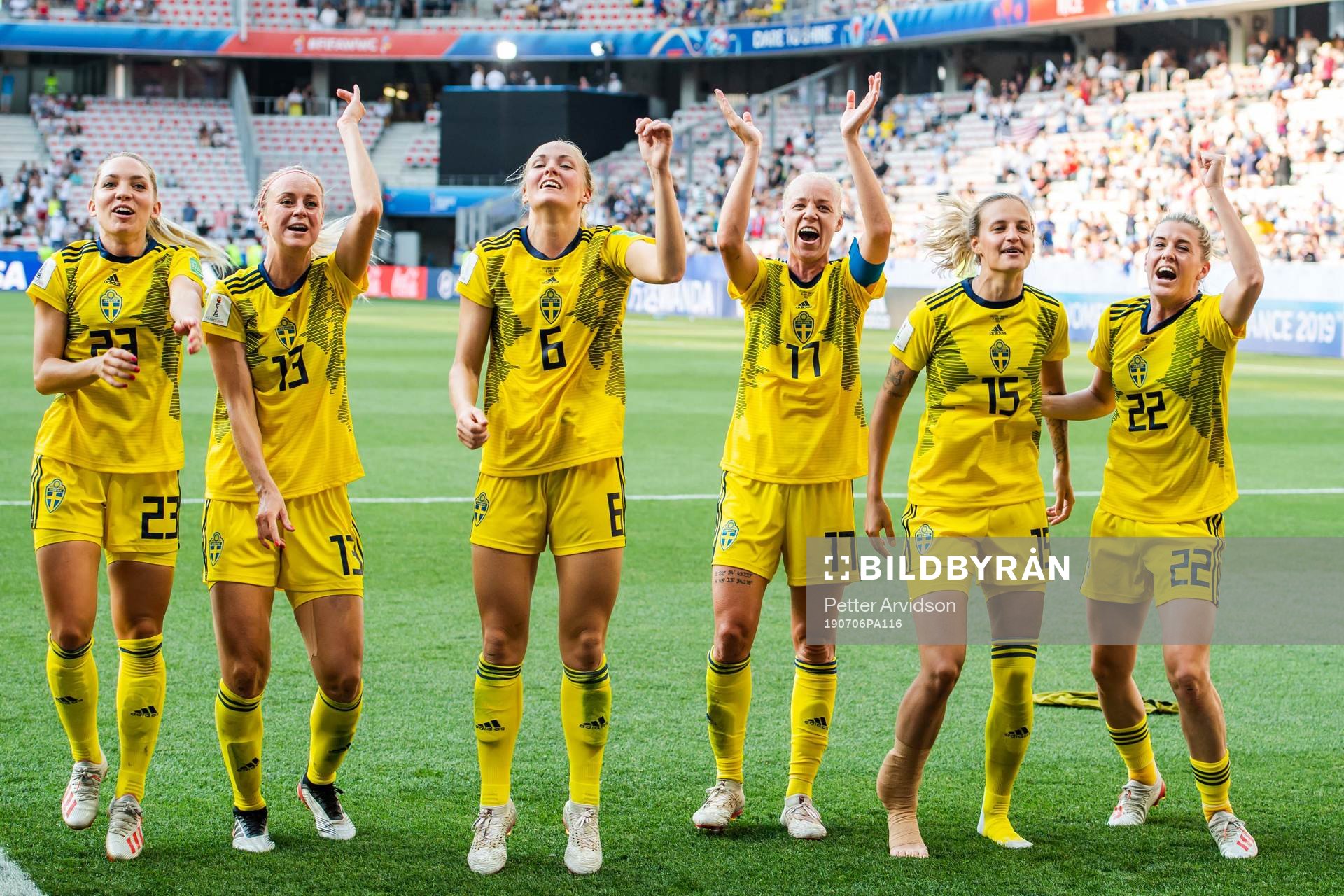 Elin Rubensson, Amanda Ilestedt, Magdalena Eriksson,