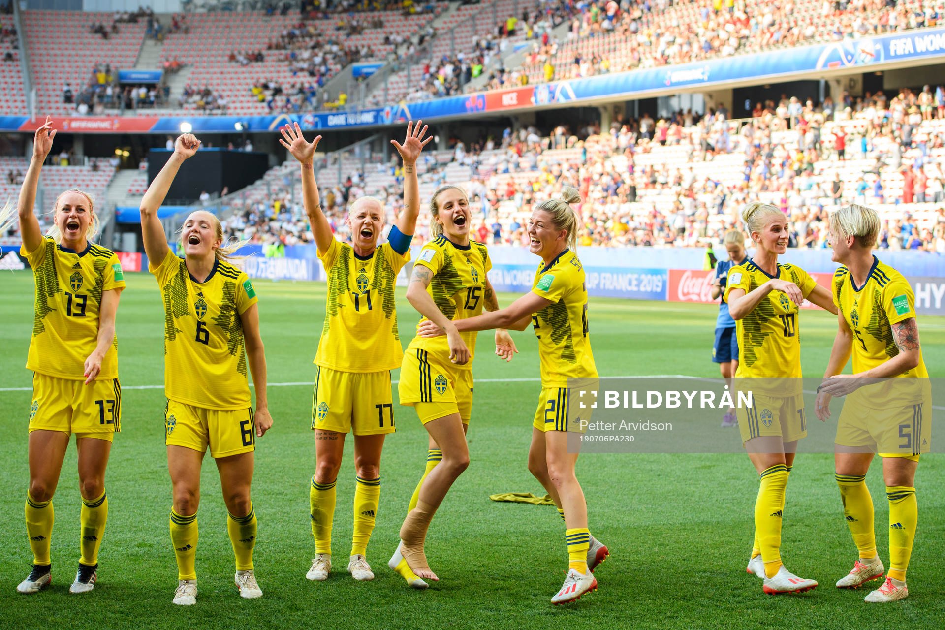 Amanda Ilestedt, Magdalena Eriksson, Caroline Seger,