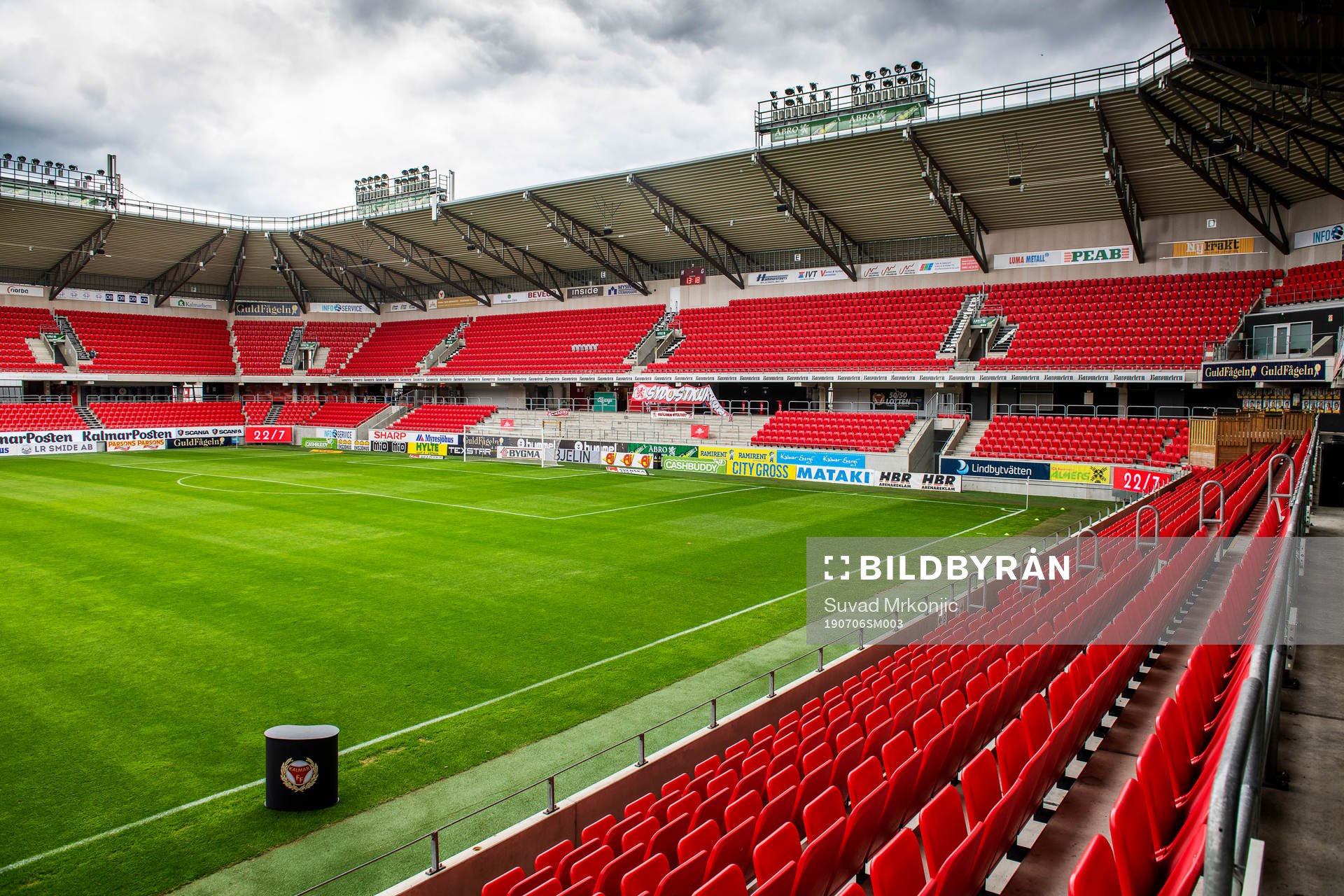 Generell vy över Guldfågeln Arena