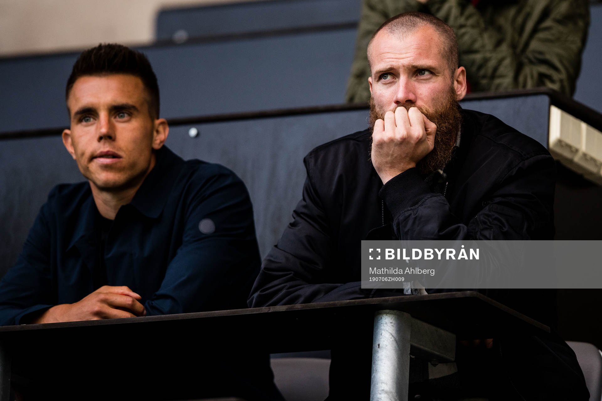 Malmö FFs Jo Inge Berget på läktaren