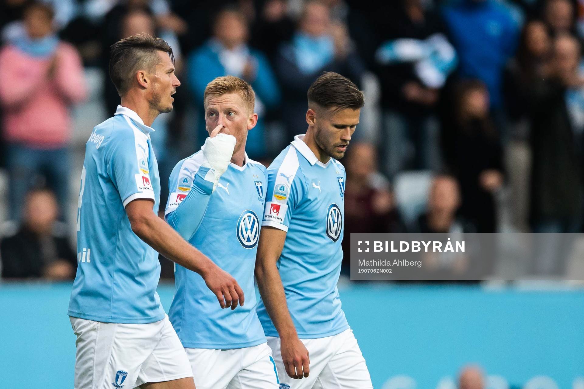 Malmö FFs Markus Rosenberg, Anders Christiansen och Eric
