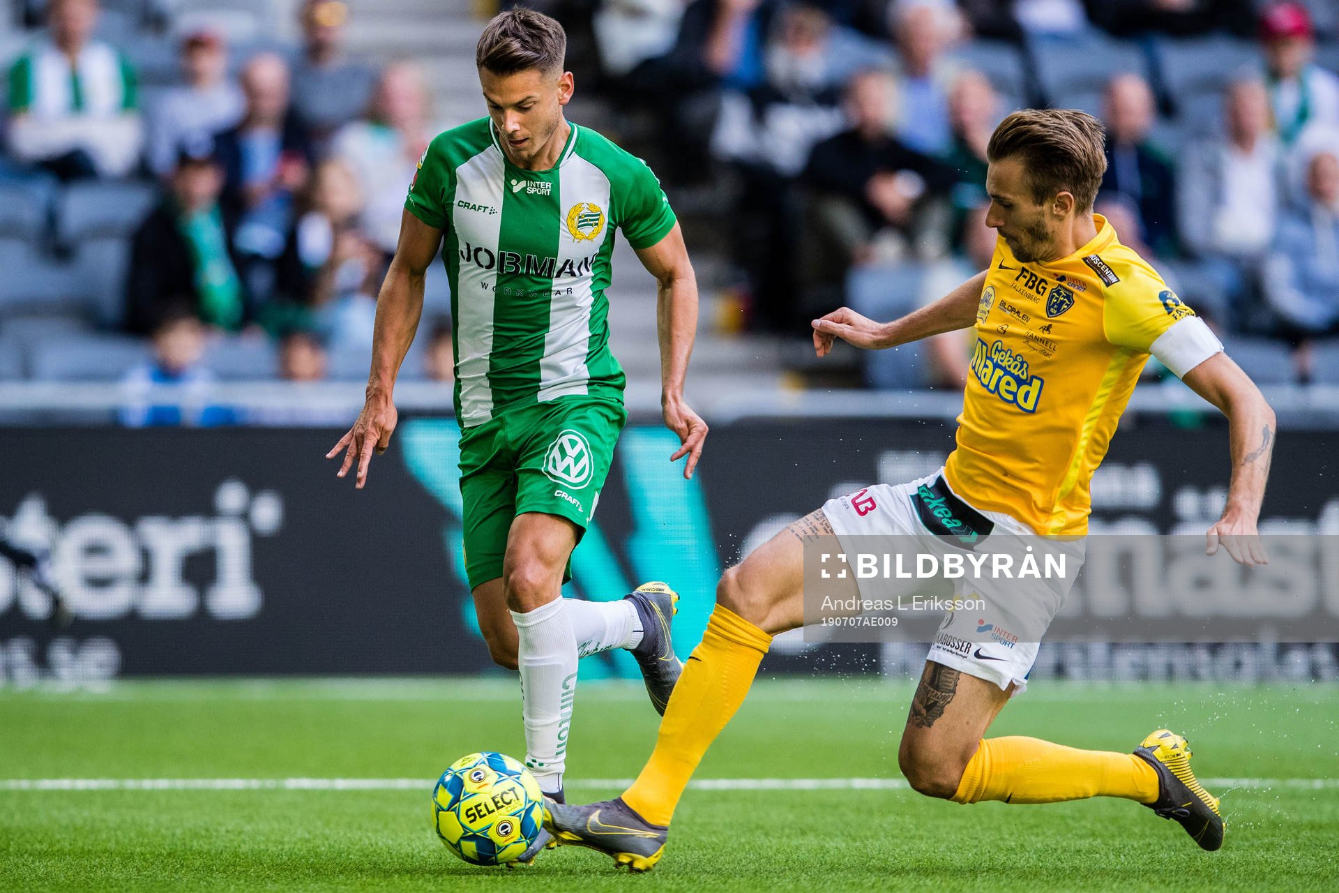 Hammarbys Alexander Kacaniklic och Falkenbergs Tobias