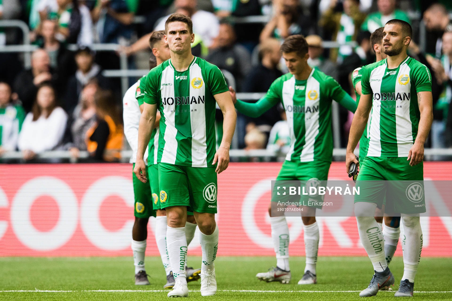 Hammarbys Vidar Örn Kjartansson, Leo Bengtsson och