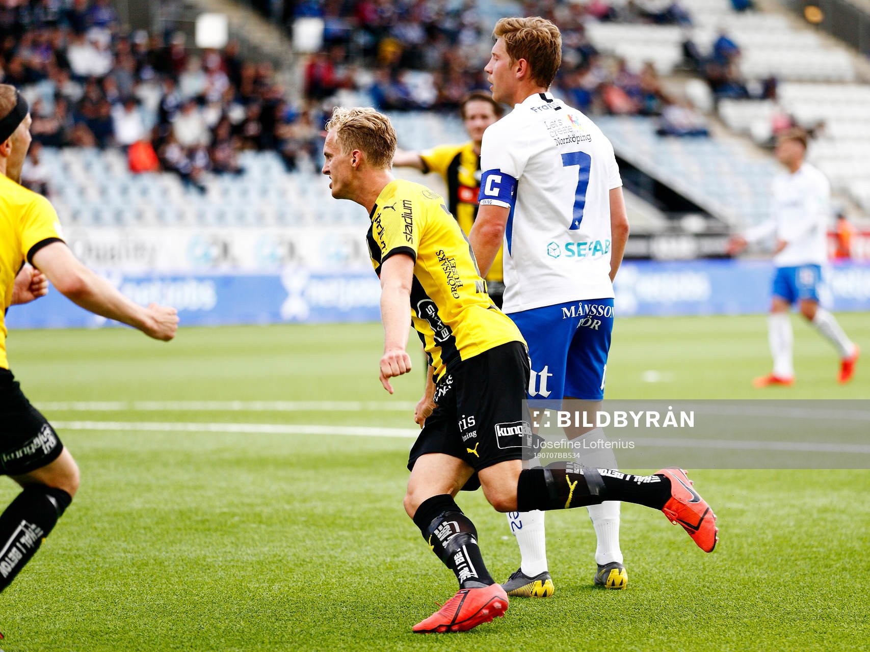 under fotbollsmatchen i Allsvenskan mellan IFK Norrköping