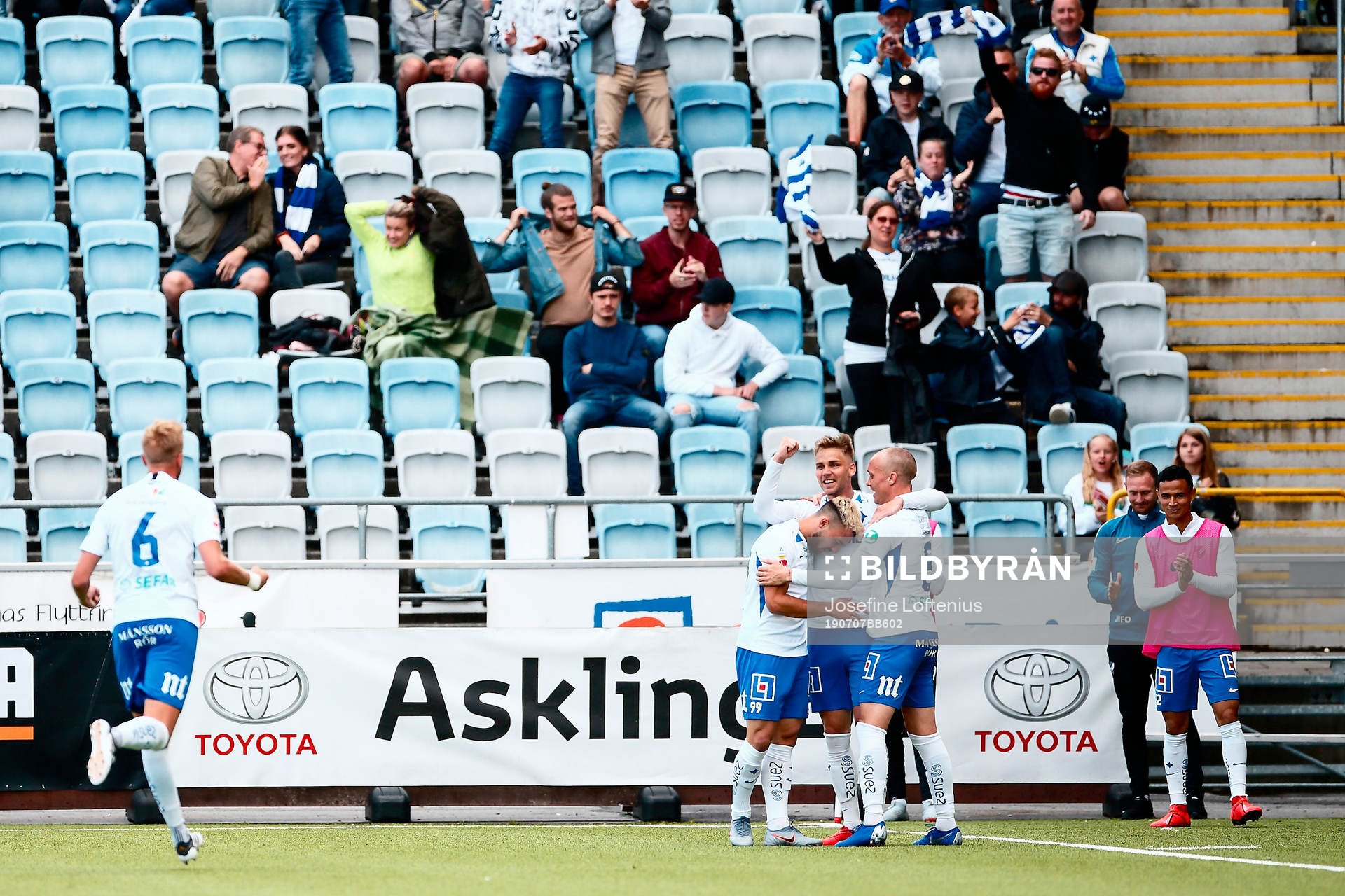 IFK Norrköpings Christoffer Nyman jublar med Sead