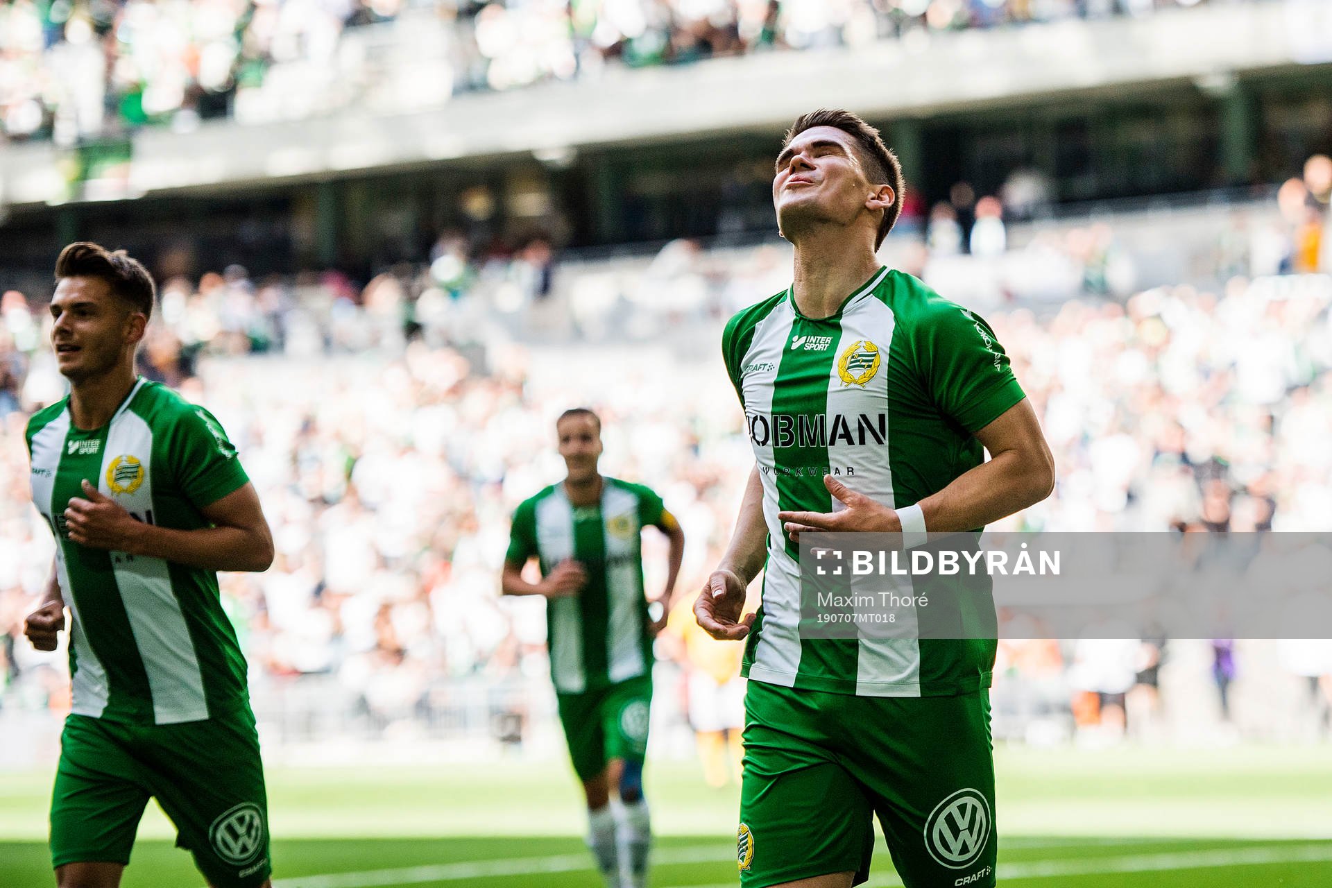Hammarbys Vidar Örn Kjartansson jublar