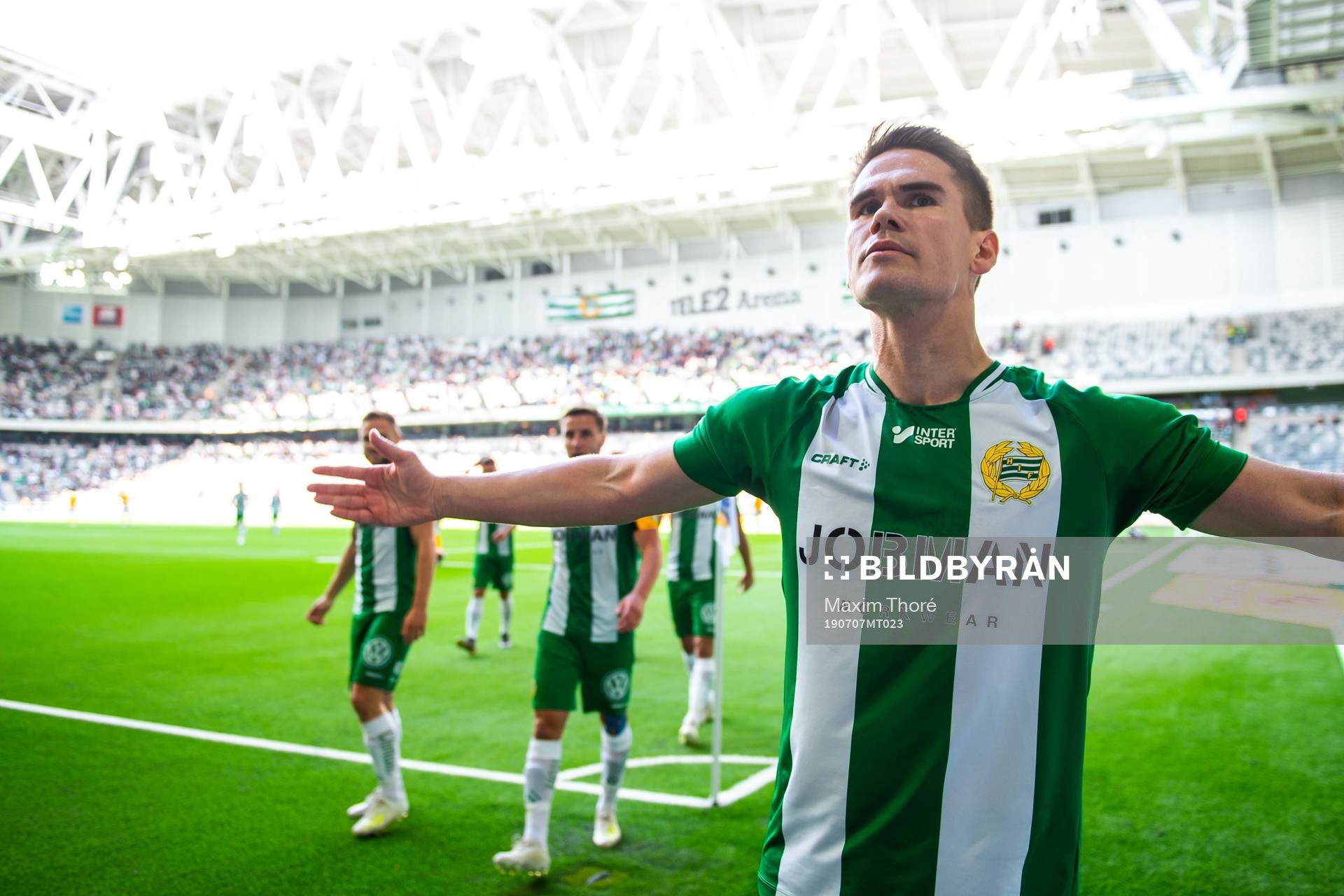 Hammarbys Vidar Örn Kjartansson jublar