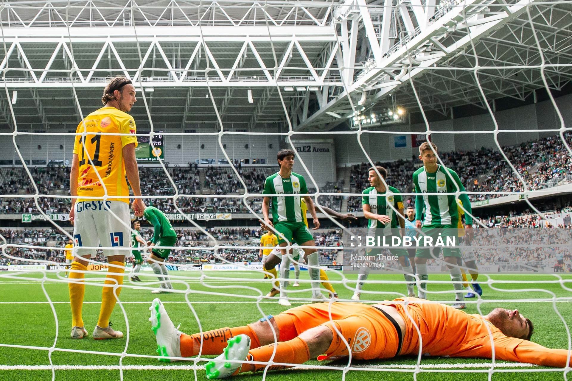 Hammarbys målvakt Davor Blazevic deppar