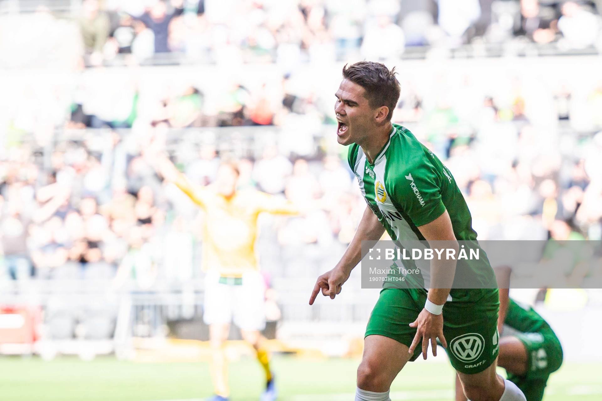 Hammarbys Vidar Örn Kjartansson jublar