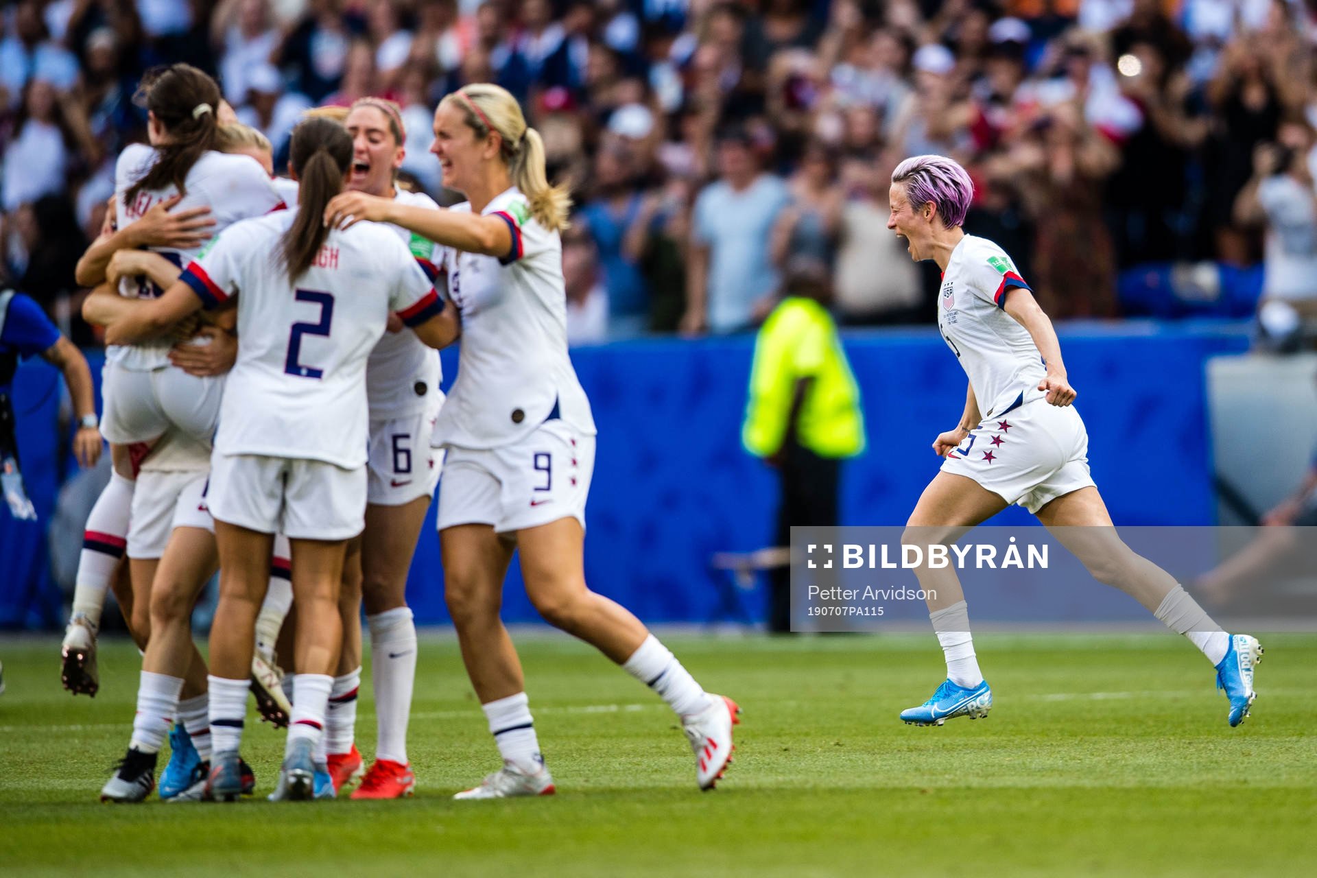 Megan Rapinoe of USA celebrates