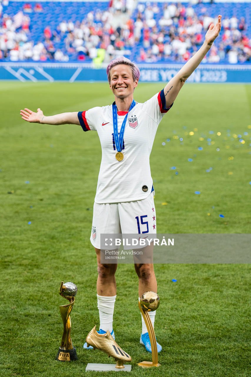 Megan Rapinoe of USA celebrates winning the FIFA Women's