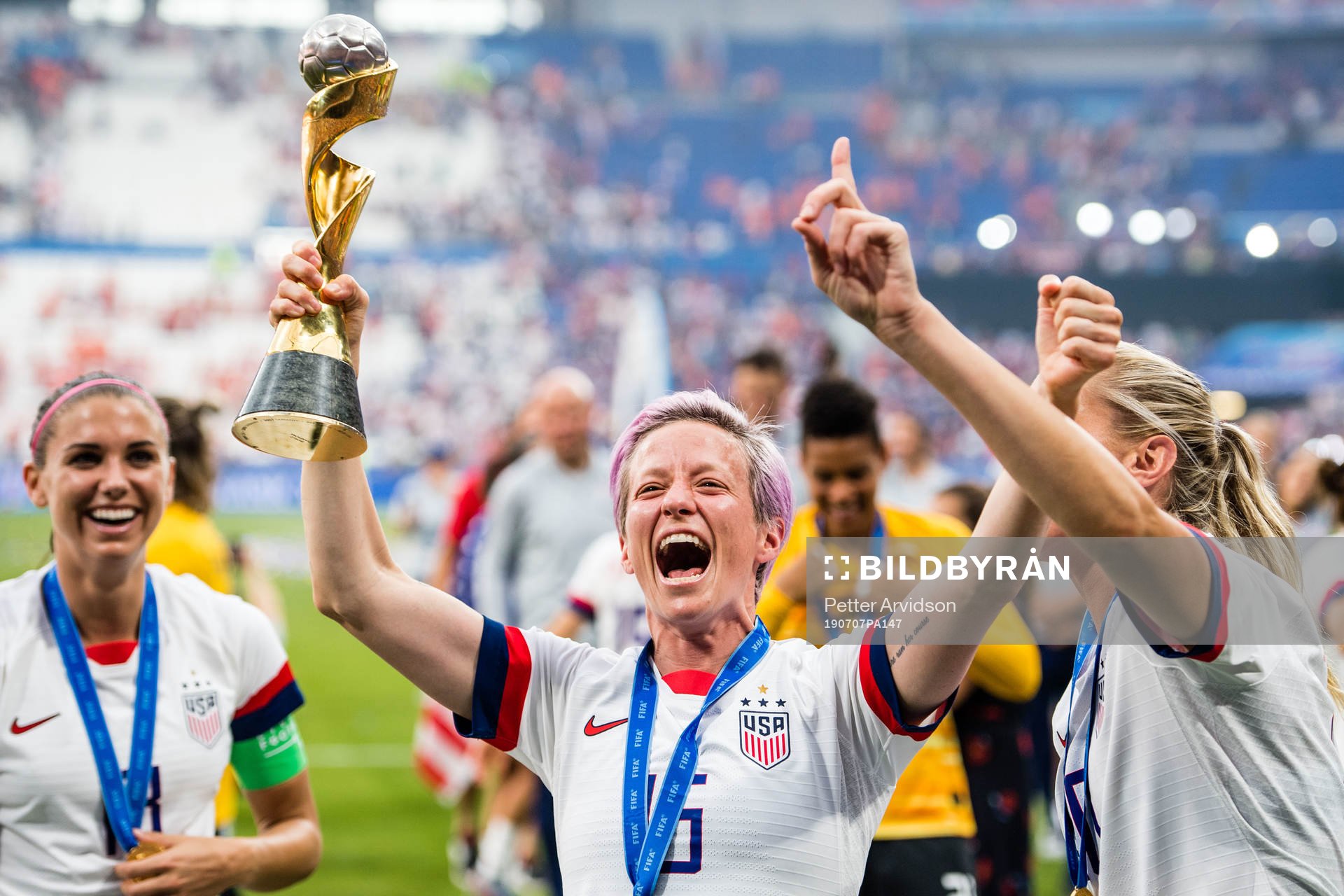 Megan Rapinoe of USA celebrates winning the FIFA Women's