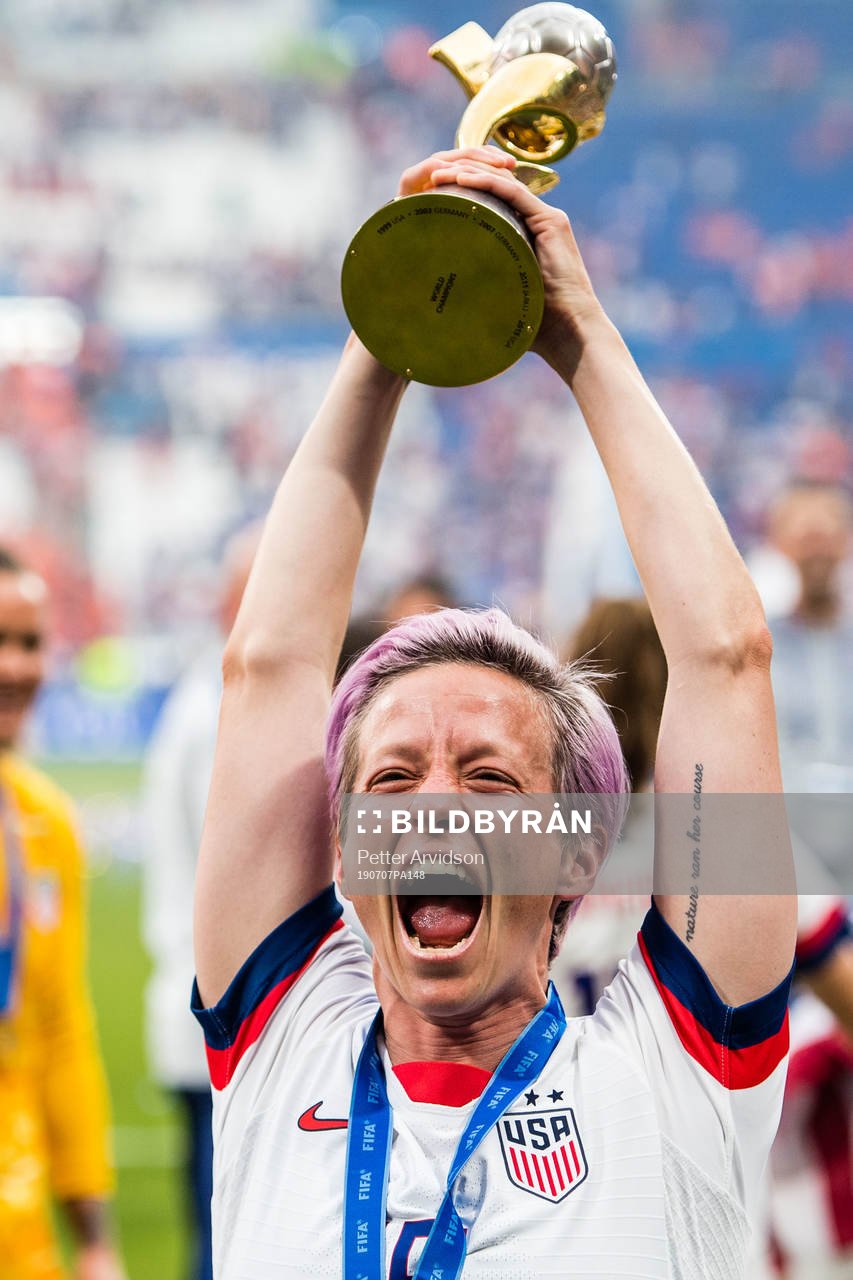 Megan Rapinoe of USA celebrates winning the FIFA Women's