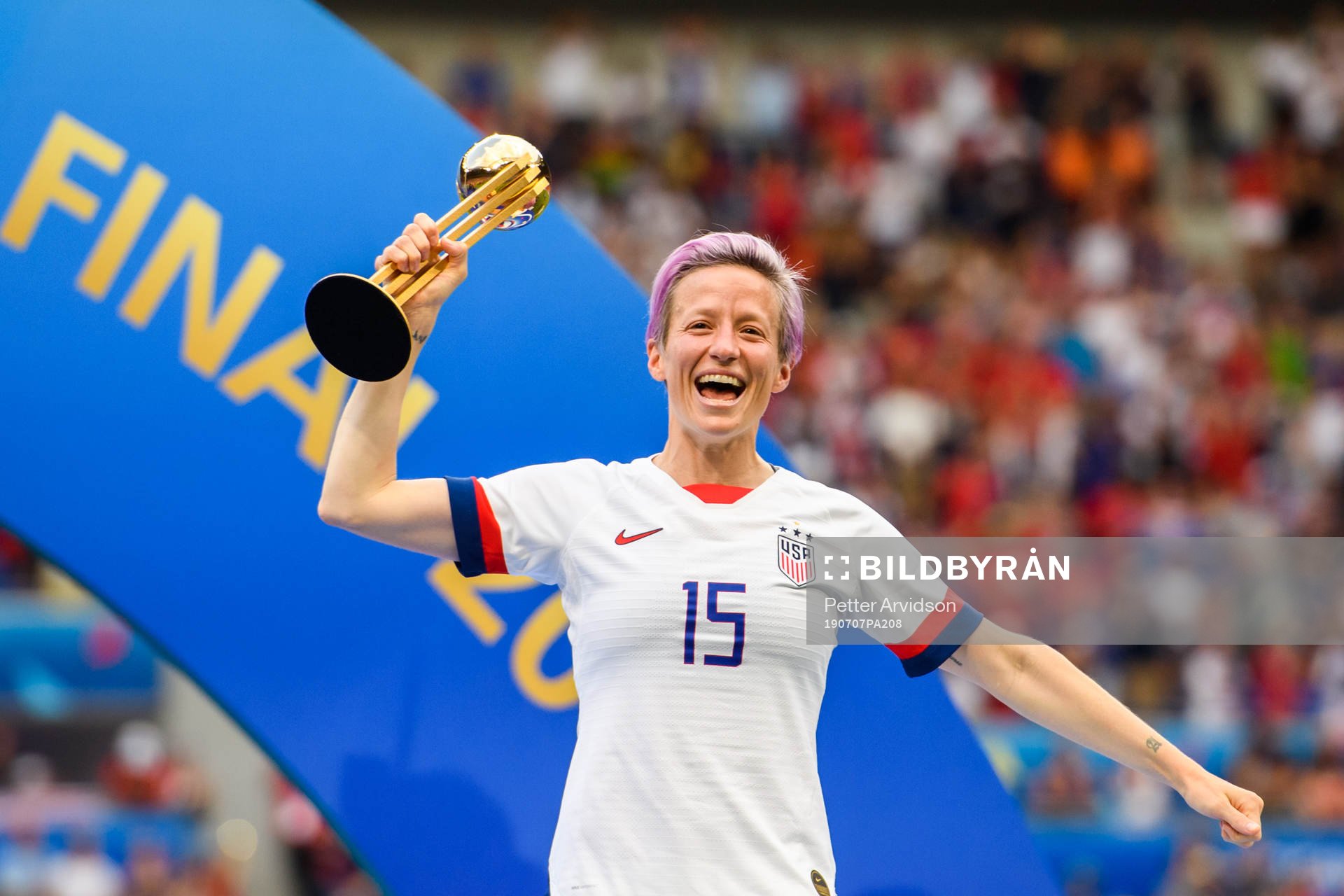 Megan Rapinoe of USA celebrate winning the FIFA Women's