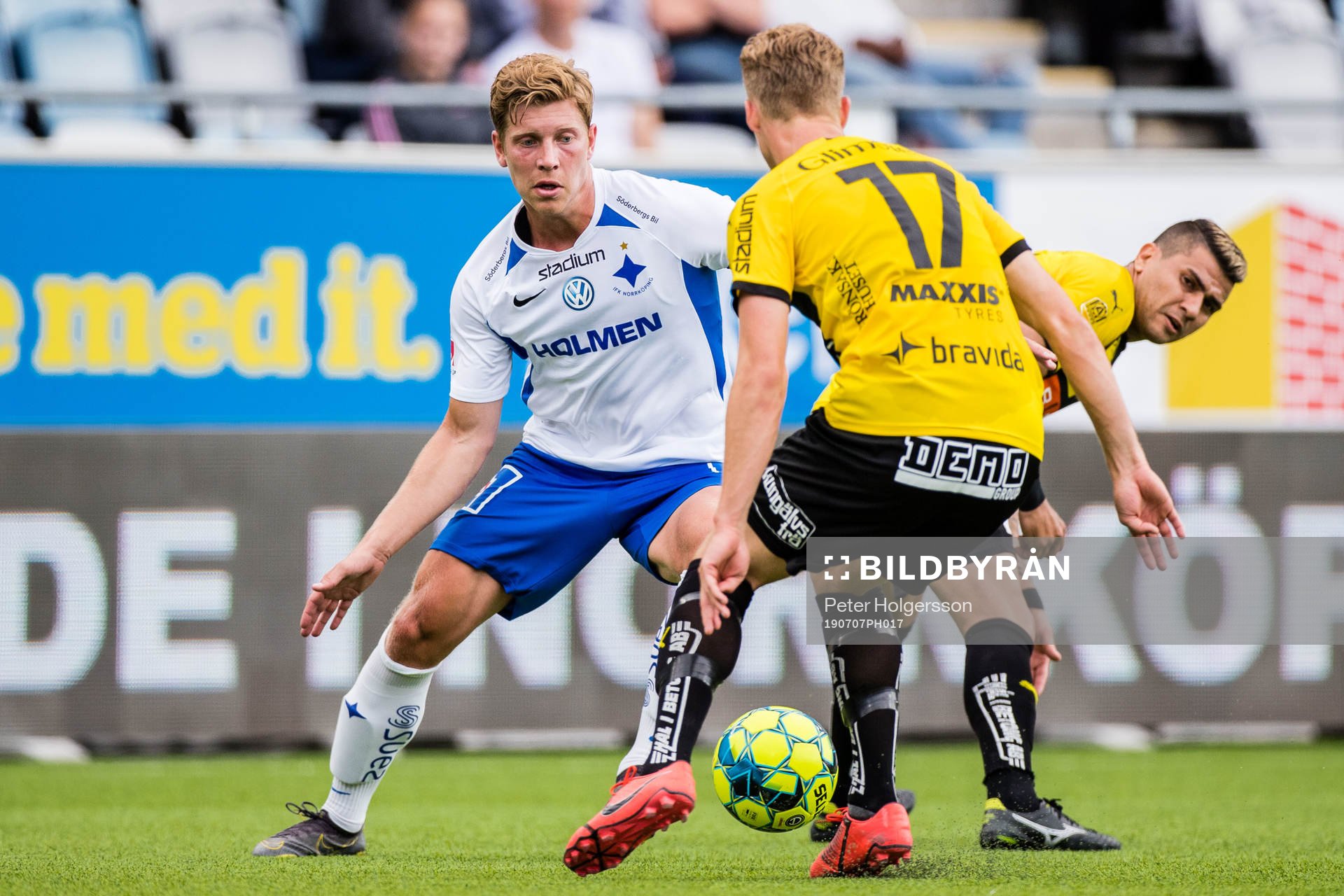 IFK Norrköpings Alexander Fransson och Häckens Gustav