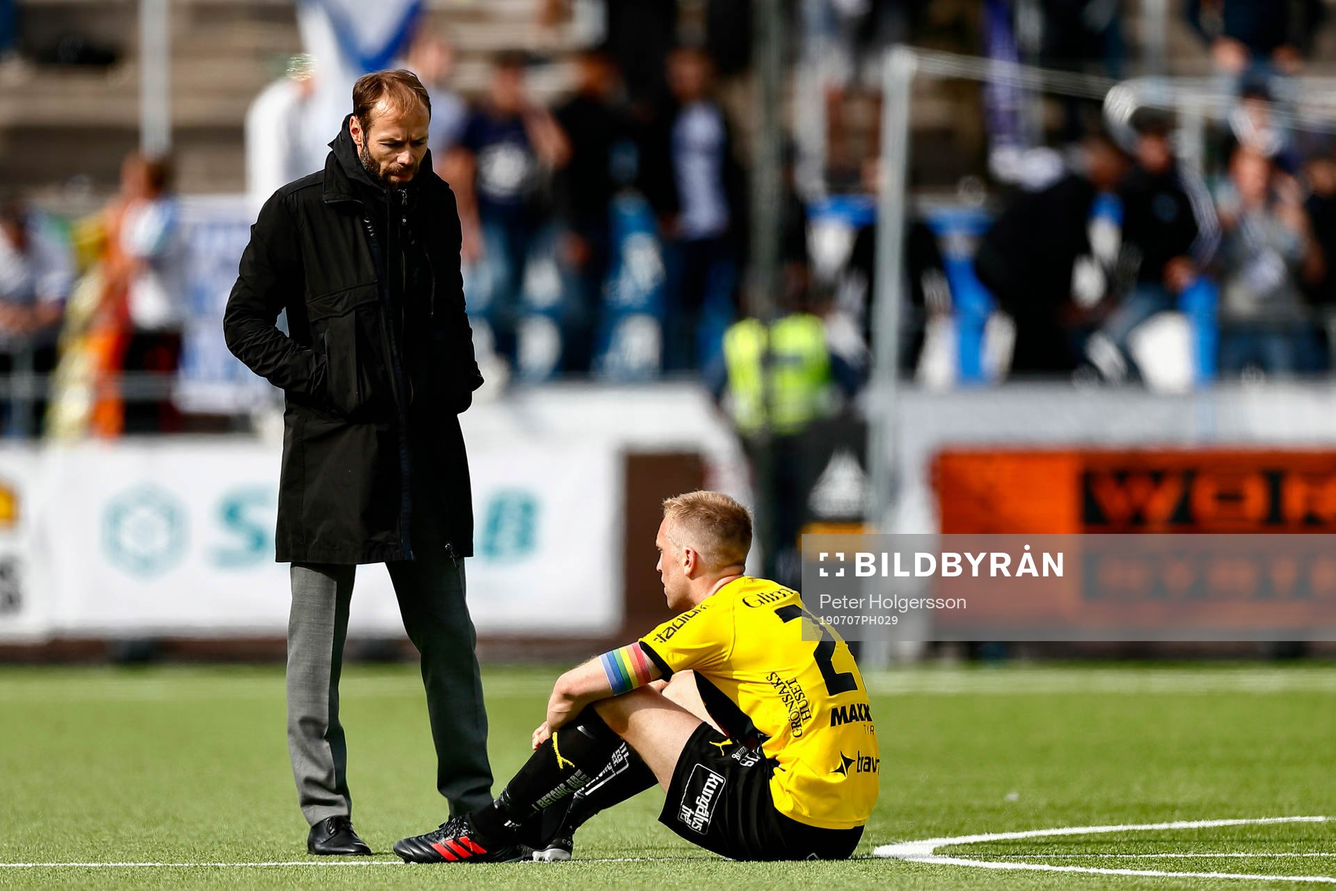 Häckens tränare Andreas Alm och Rasmus Lindgren deppar