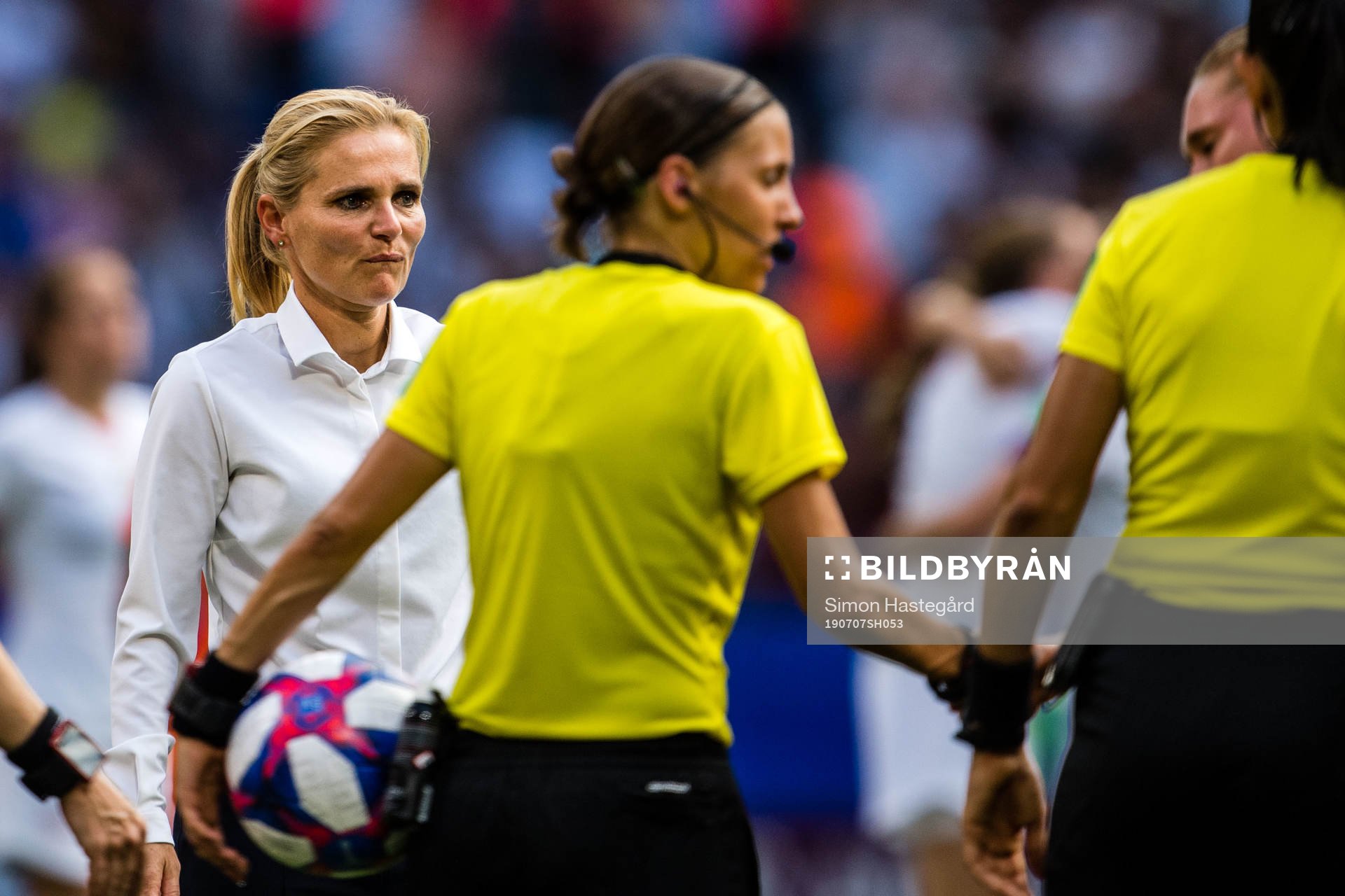 Sarina Wiegman, head coachof Netherlands looks dejected
