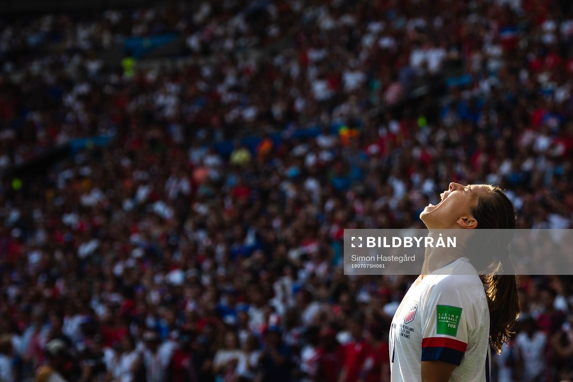 Tobin Heath of USA reacts