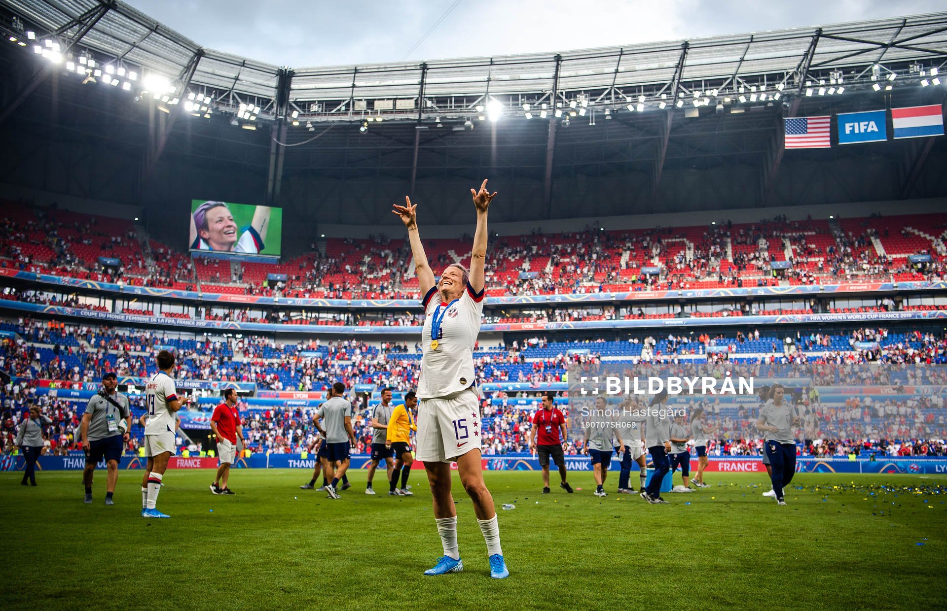 Megan Rapinoe of USA celebrates
