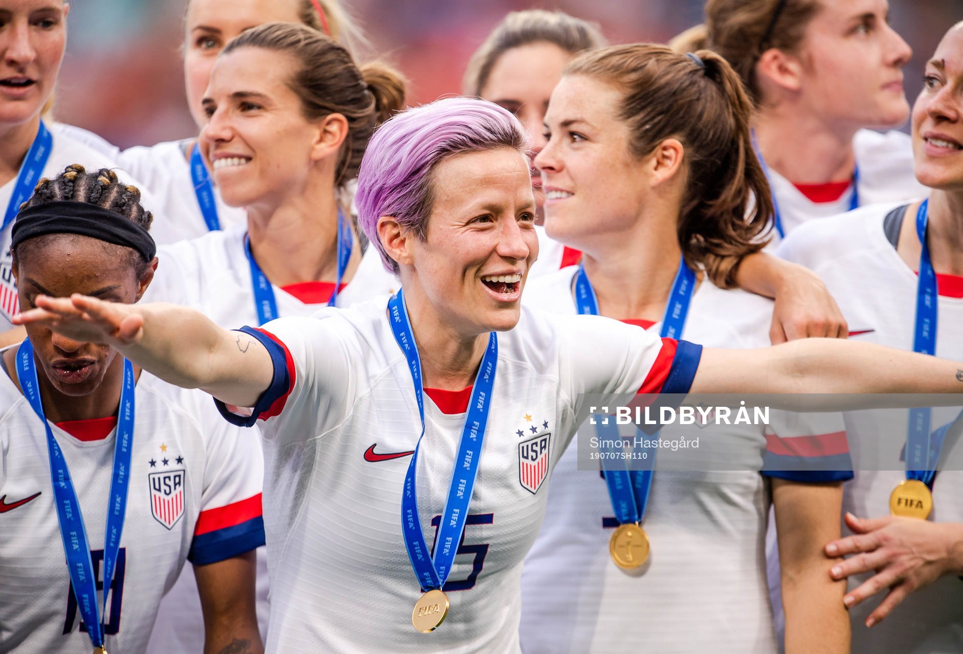 Megan Rapinoe of USA celebrates