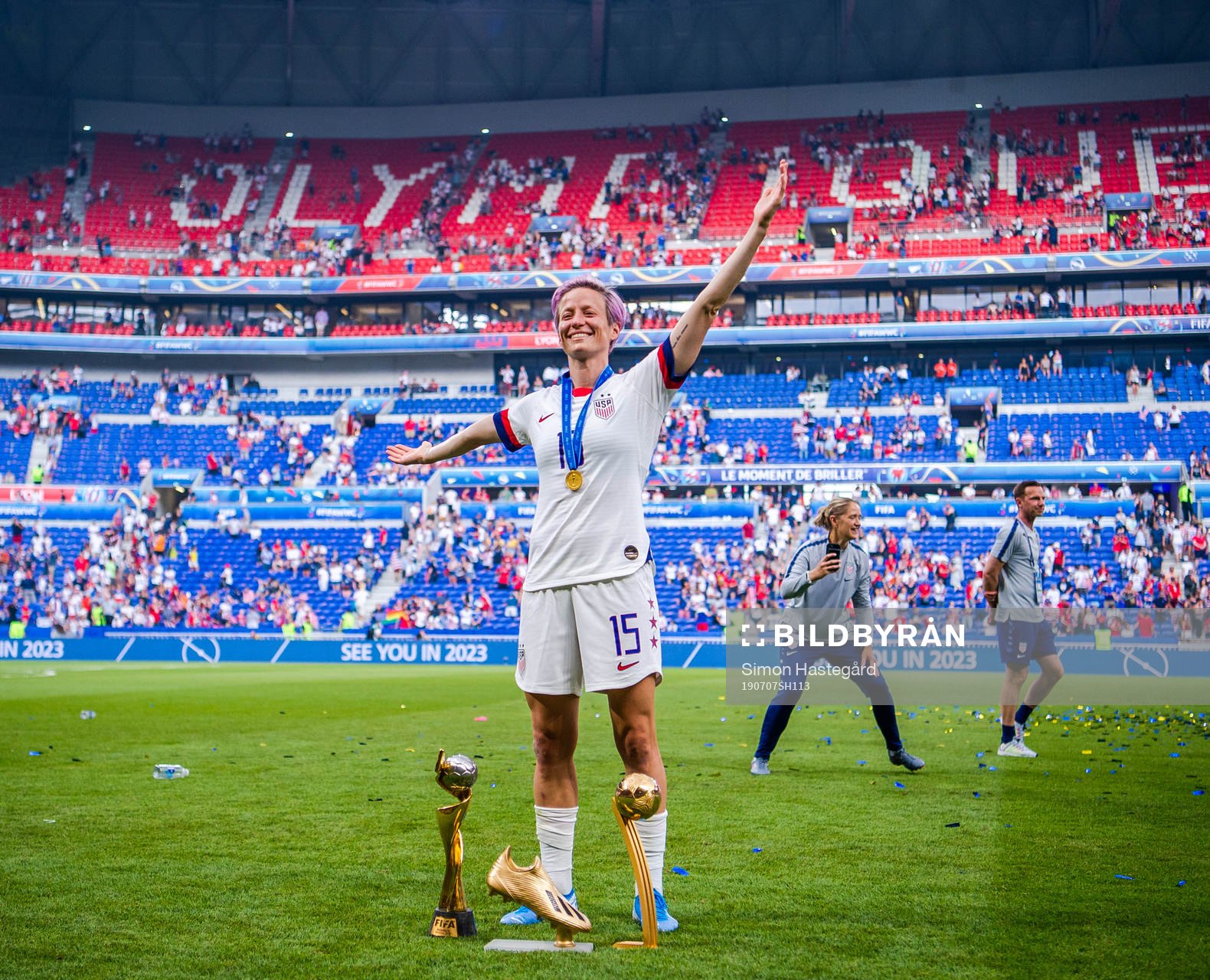 Megan Rapinoe of USA celebrates