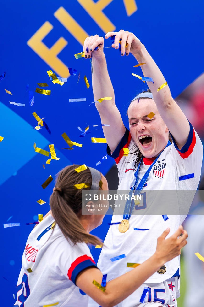 Rose Lavelle of USA celebrates