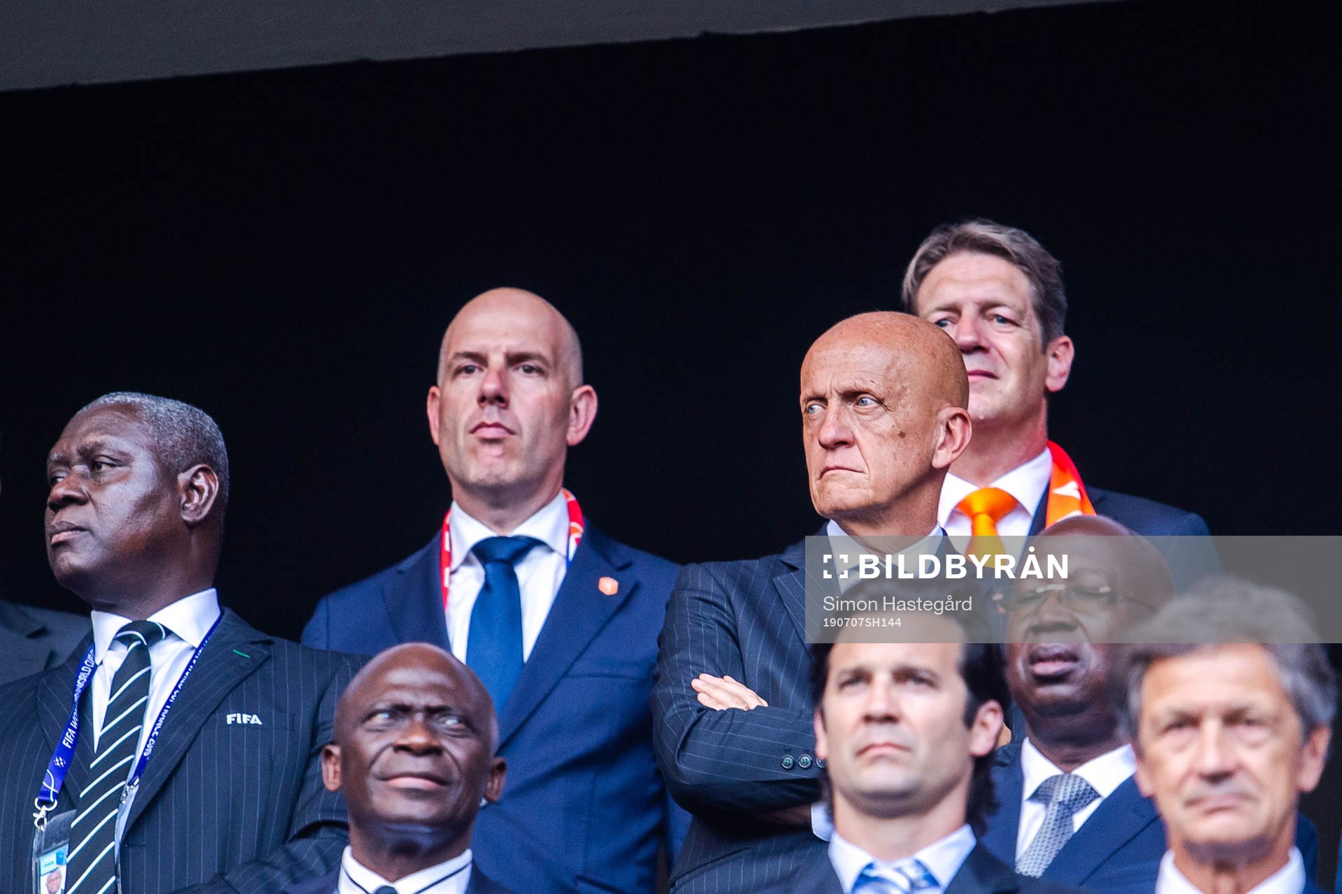 Pierluigi Collina in the stands