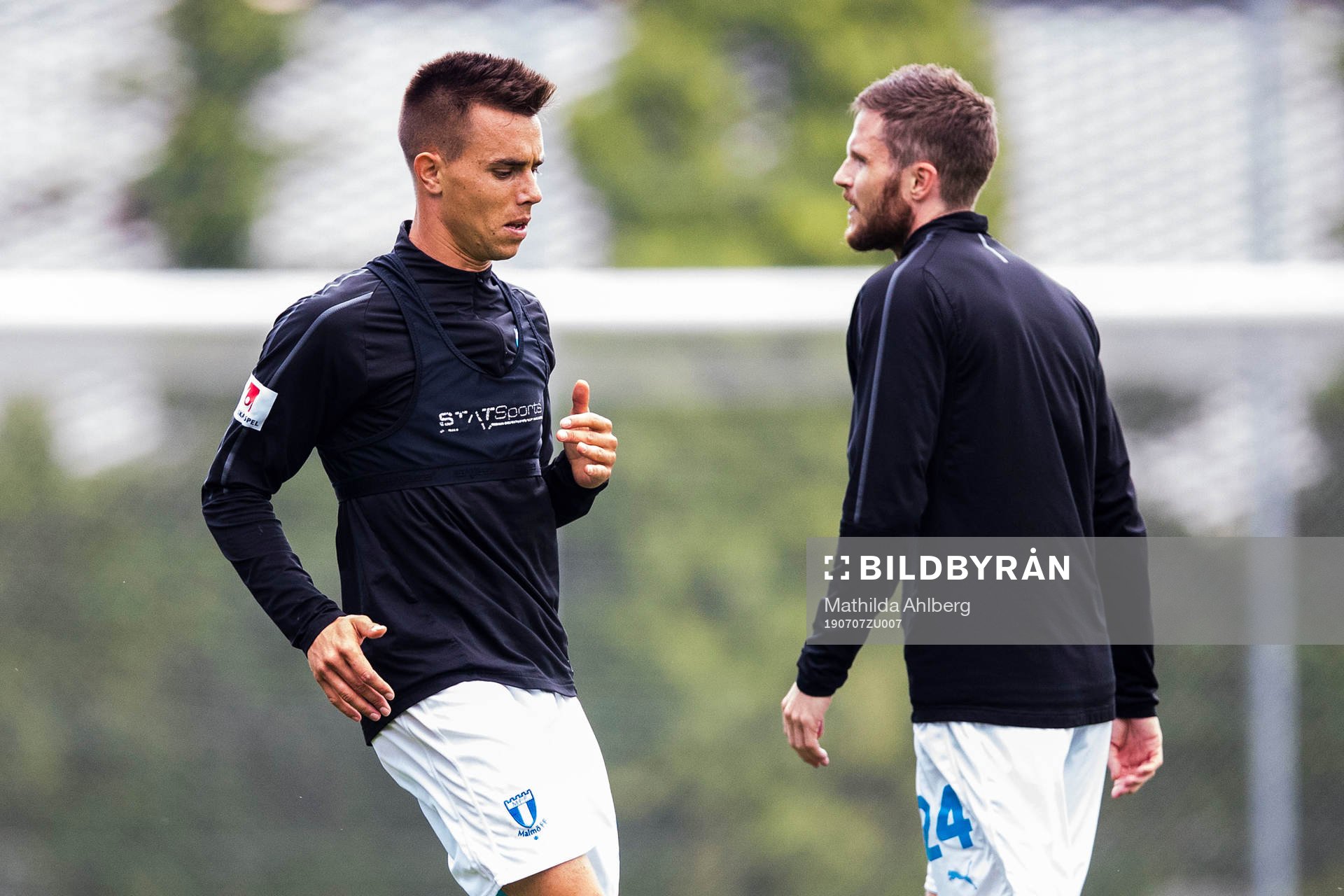 Malmö FFs Jonas Knudsen och Lasse Nielsen