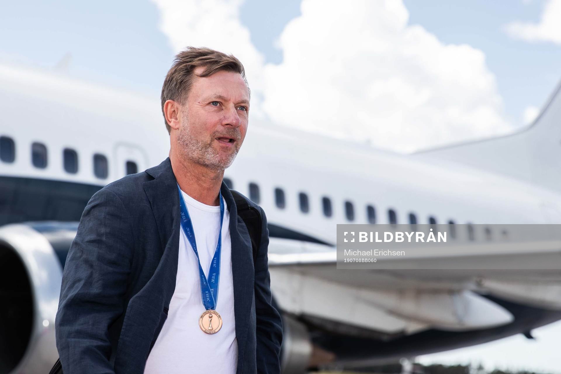 Peter Gerhardsson, Head coach arrive at Landvetter