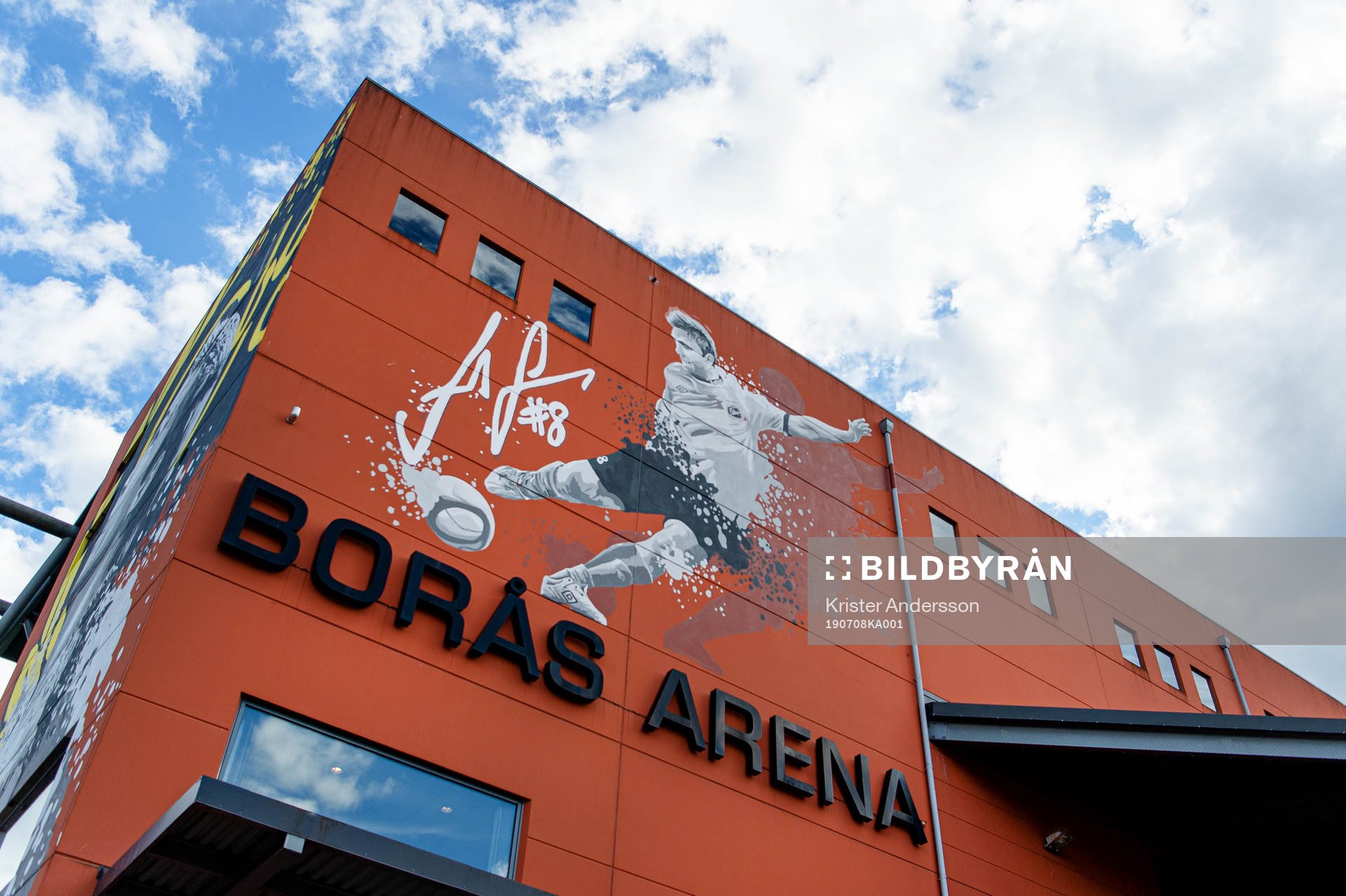 Borås Arena före fotbollsmatchen i Allsvenskan mellan
