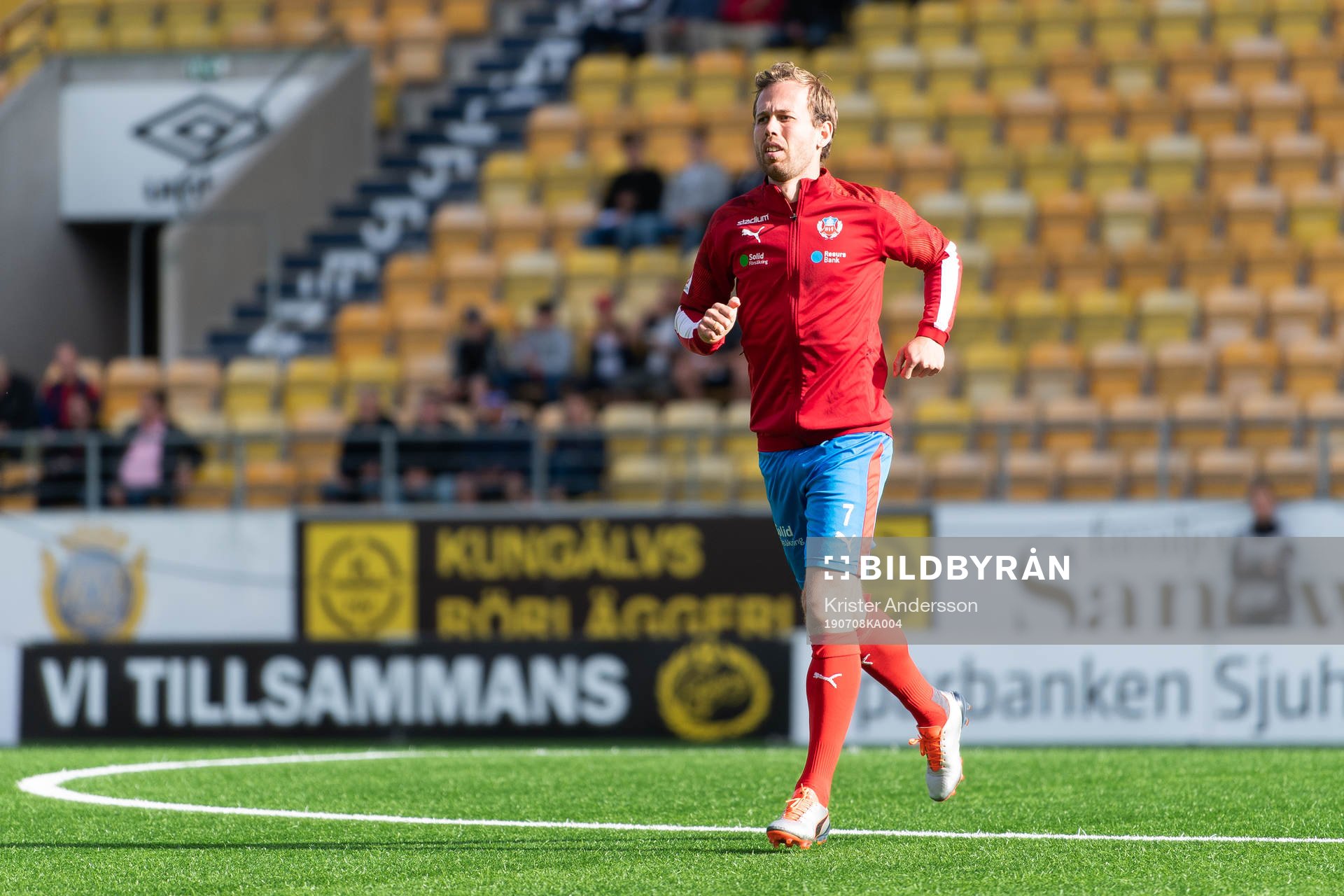 Helsingborgs Anders Randrup före fotbollsmatchen i