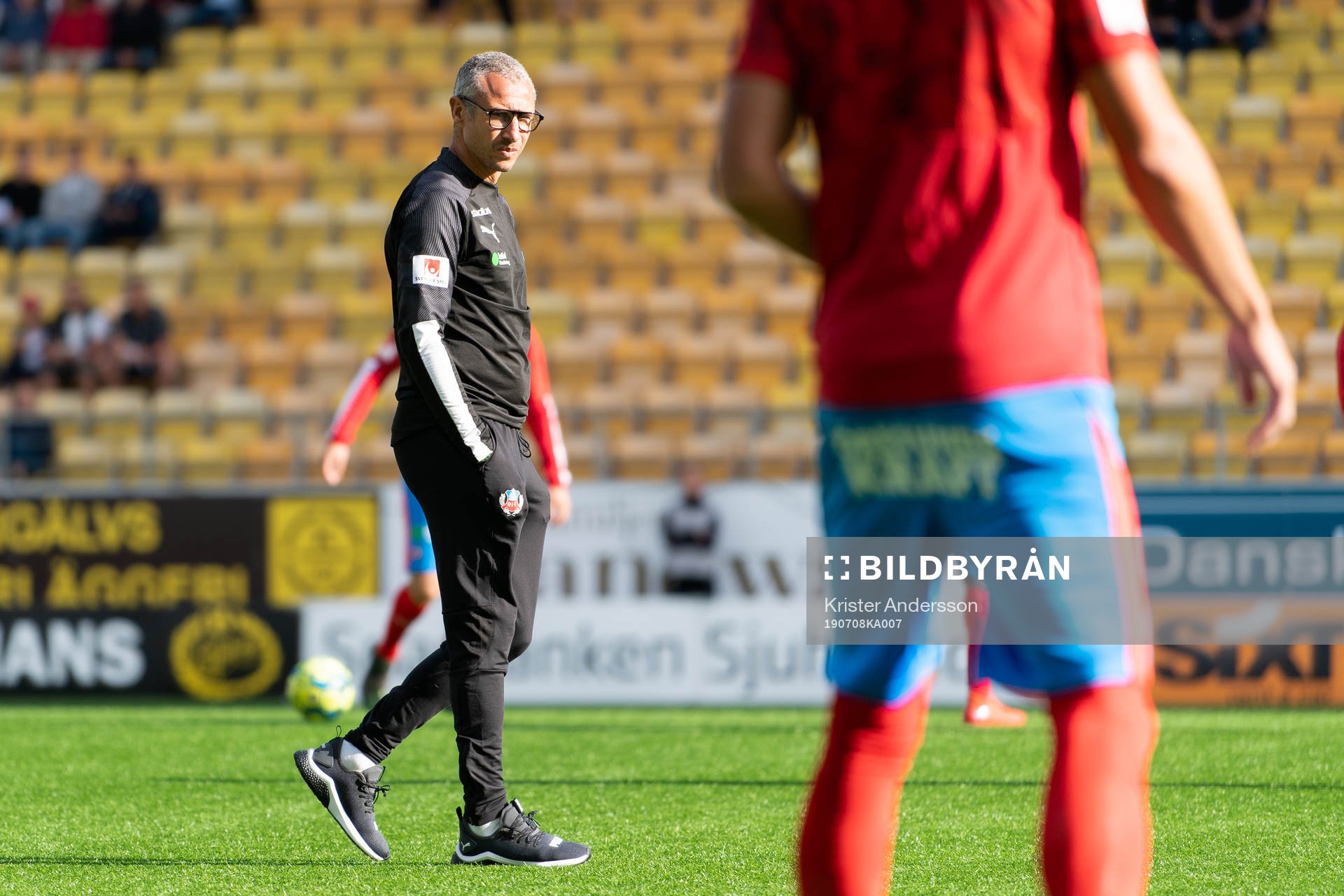 Helsingborgs tränare Henrik Larsson före fotbollsmatchen