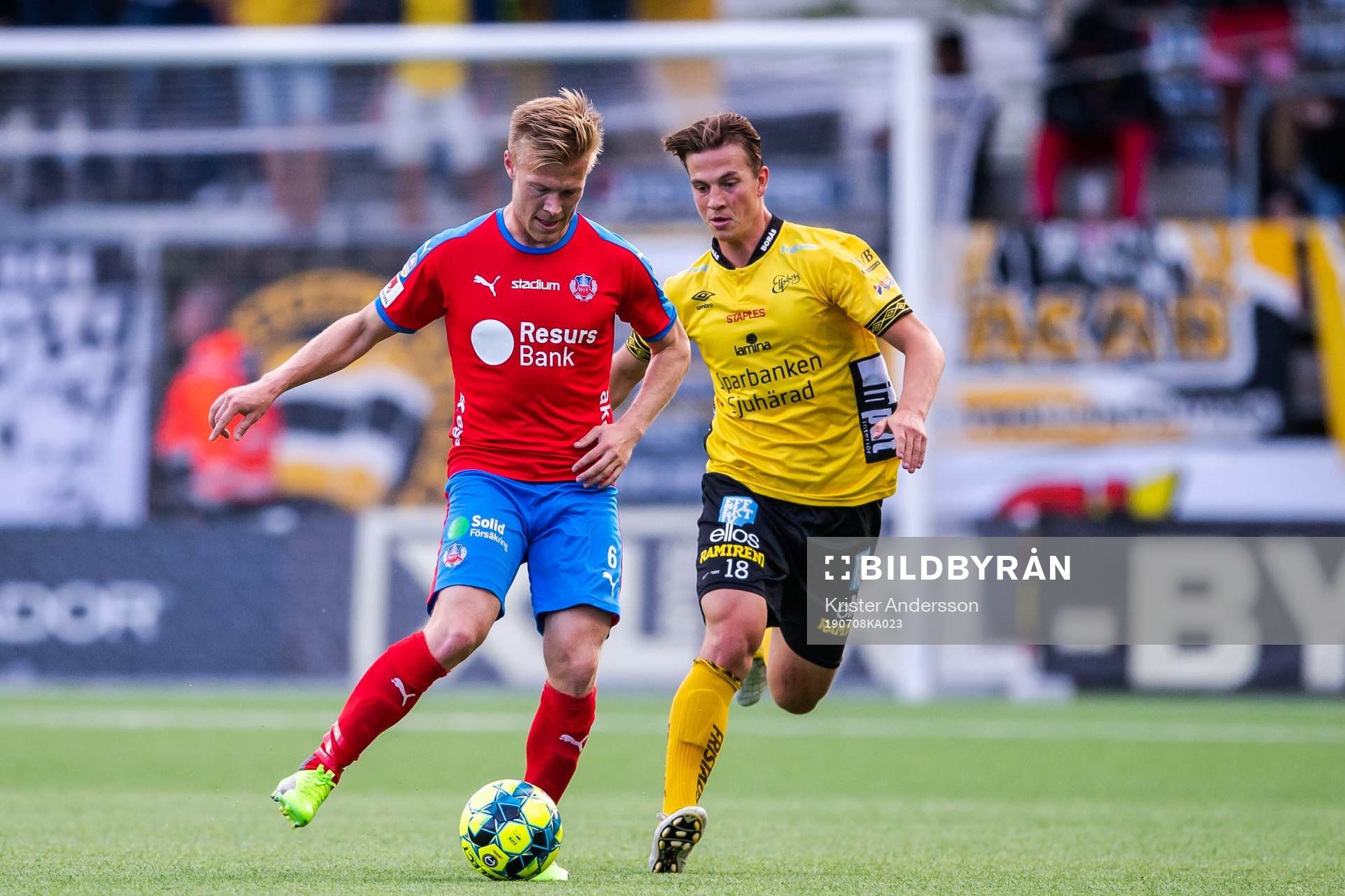 Helsingborgs Andreas Landgren och Elfsborgs Simon Olsson