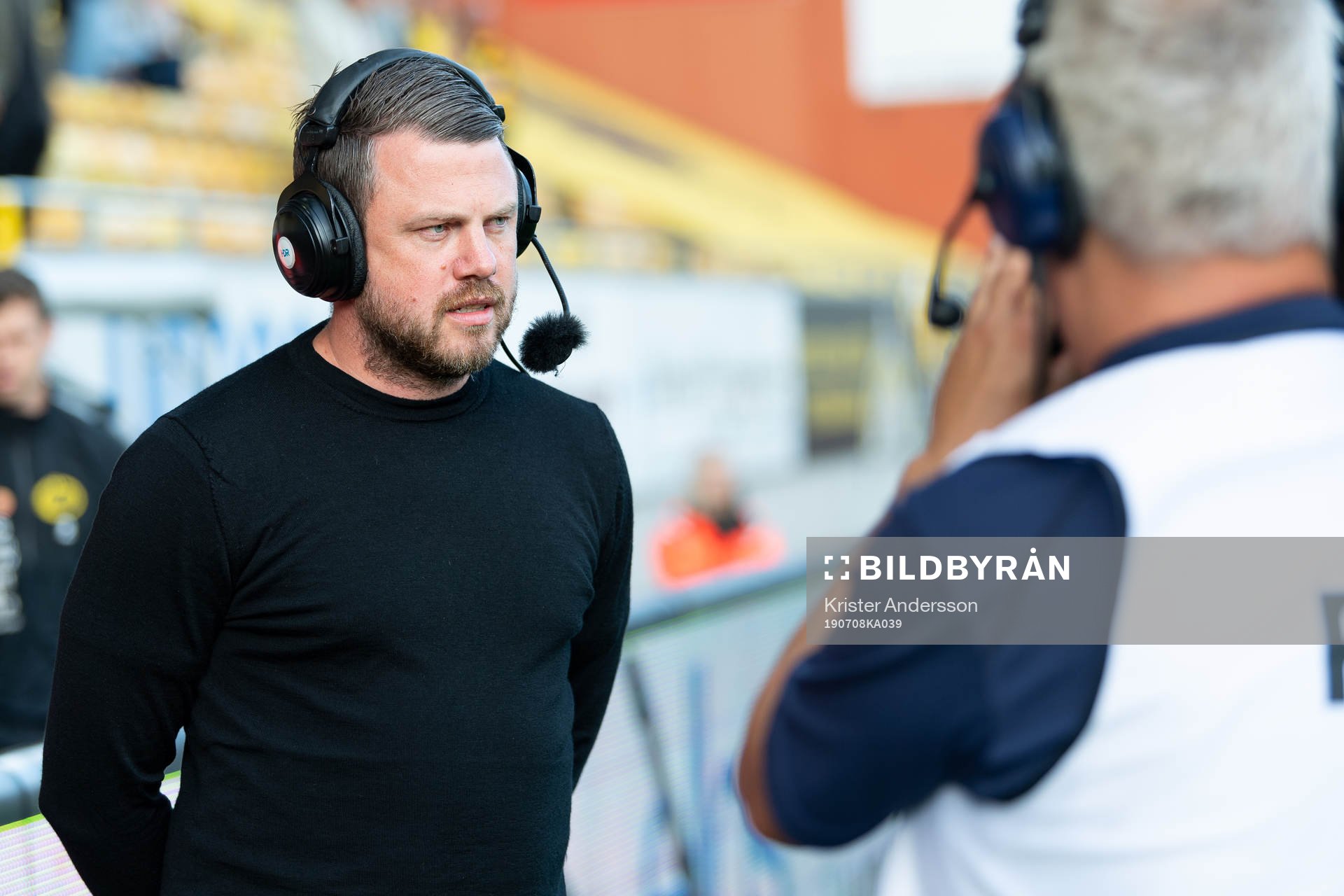 Elfsborgs manager Jimmy Thelin före fotbollsmatchen i