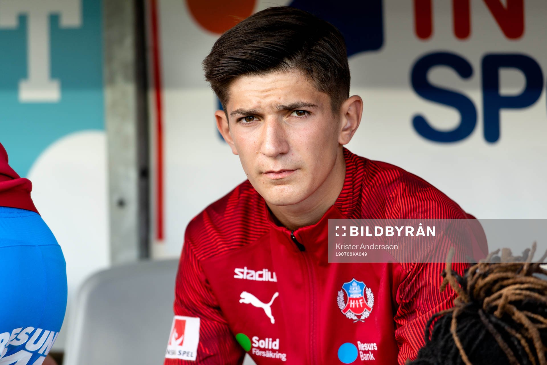 Helsingborgs Armin Gigovic före fotbollsmatchen i