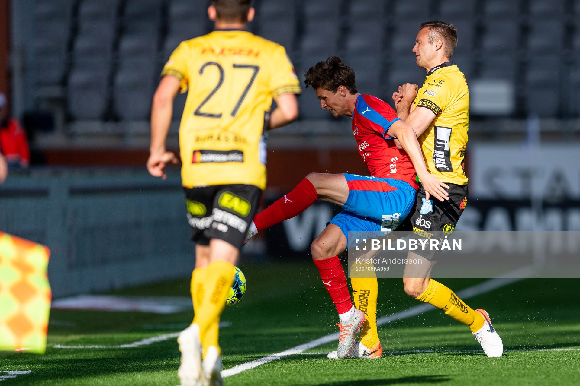 Helsingborgs Max Svensson och Elfsborgs Stian Rode Gregersen