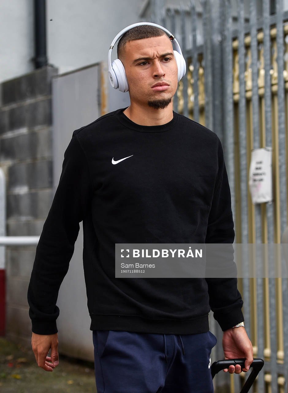 Jordan Larsson of IFK Norrköping arrives